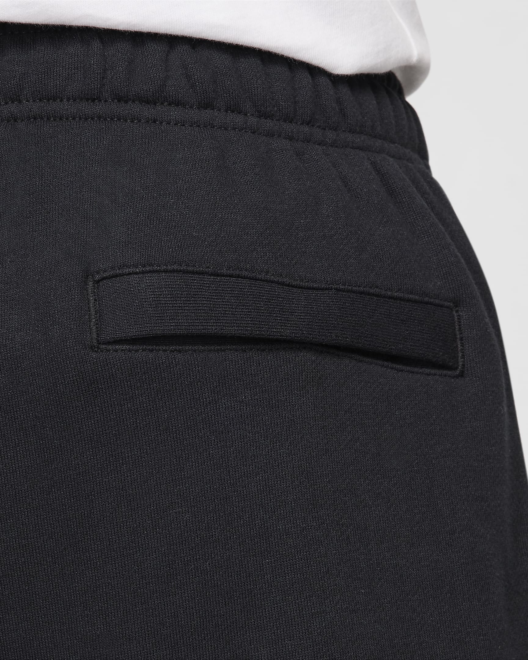 Nike Club Fleece Men's Oversized French Terry Trousers - Black/Black/White