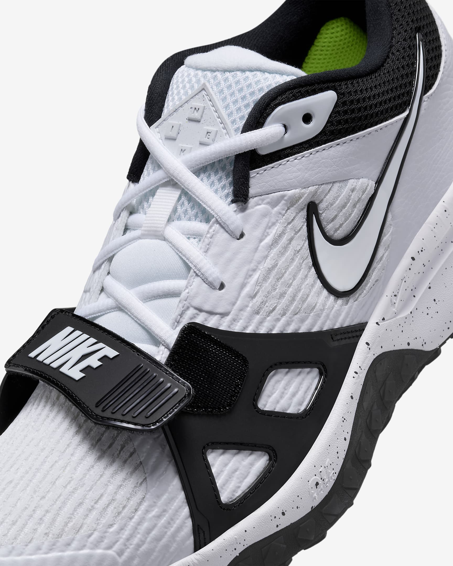 Nike Air Zoom Diamond Elite Turf Men's Baseball Shoes - White/Volt/Black