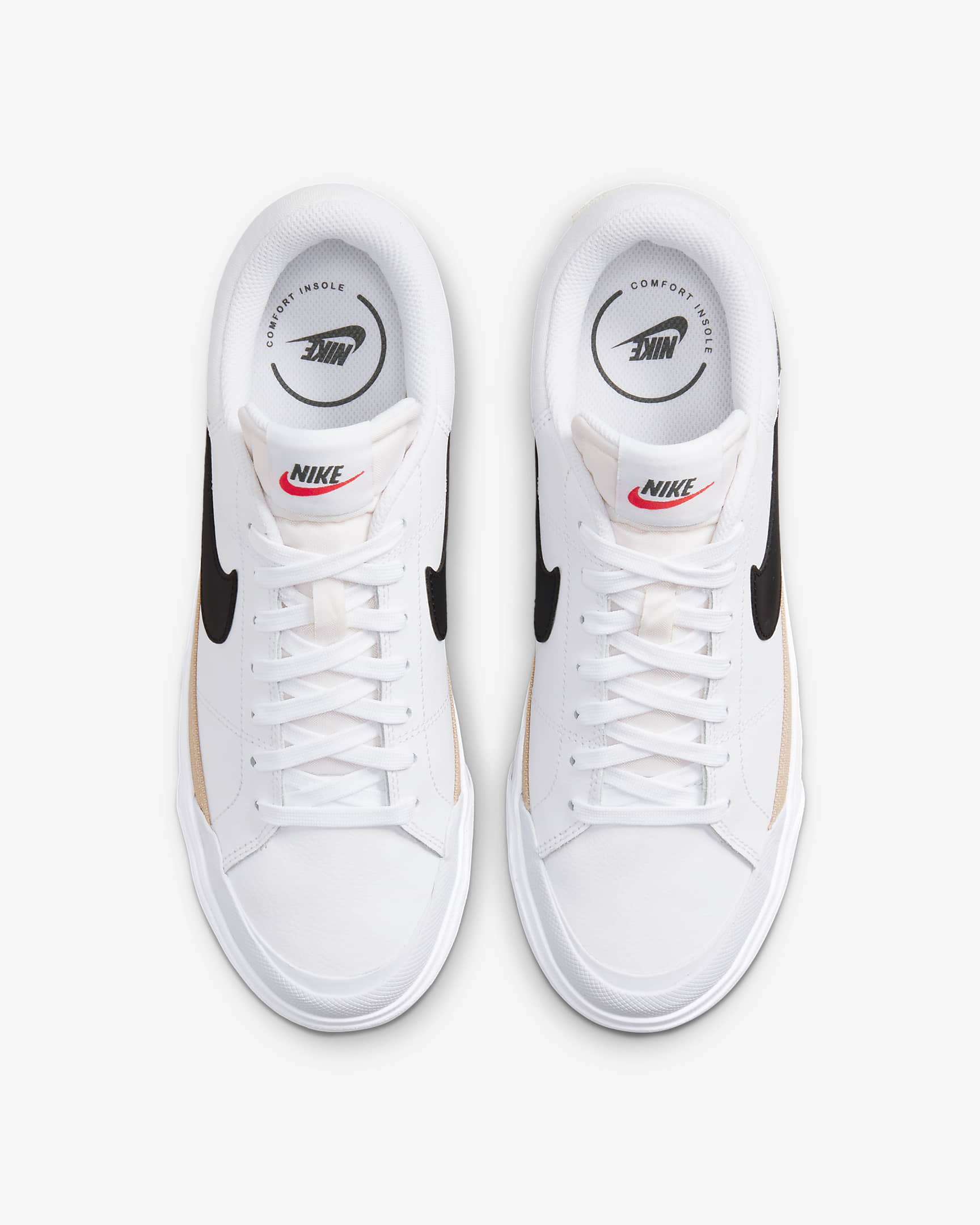 Nike Court Legacy Lift Women's Shoes - White/Hemp/Team Orange/Black