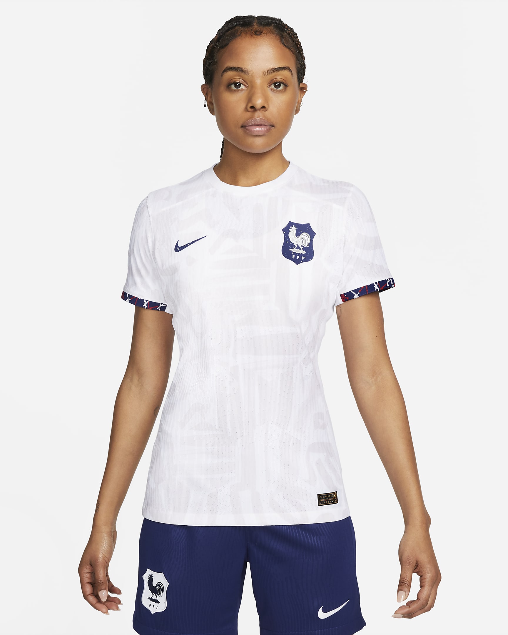 France Women Nike Home Stadium Shirt 2023-24 - Womens with Karchaoui 7  printing