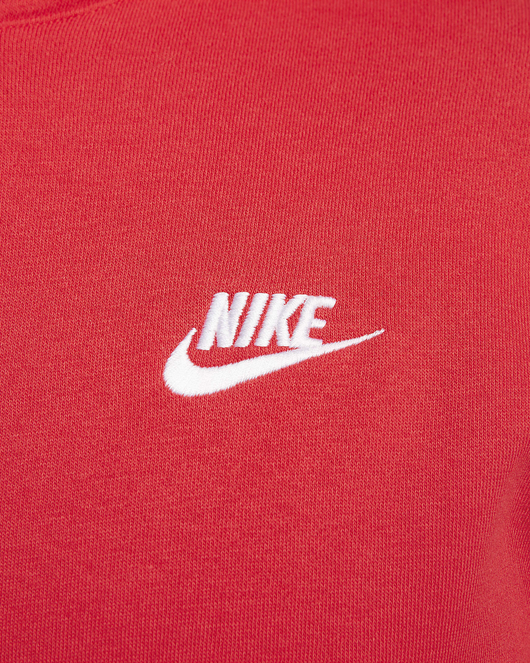 Felpa pullover con cappuccio Nike Sportswear Club Fleece - University Red/University Red/Bianco