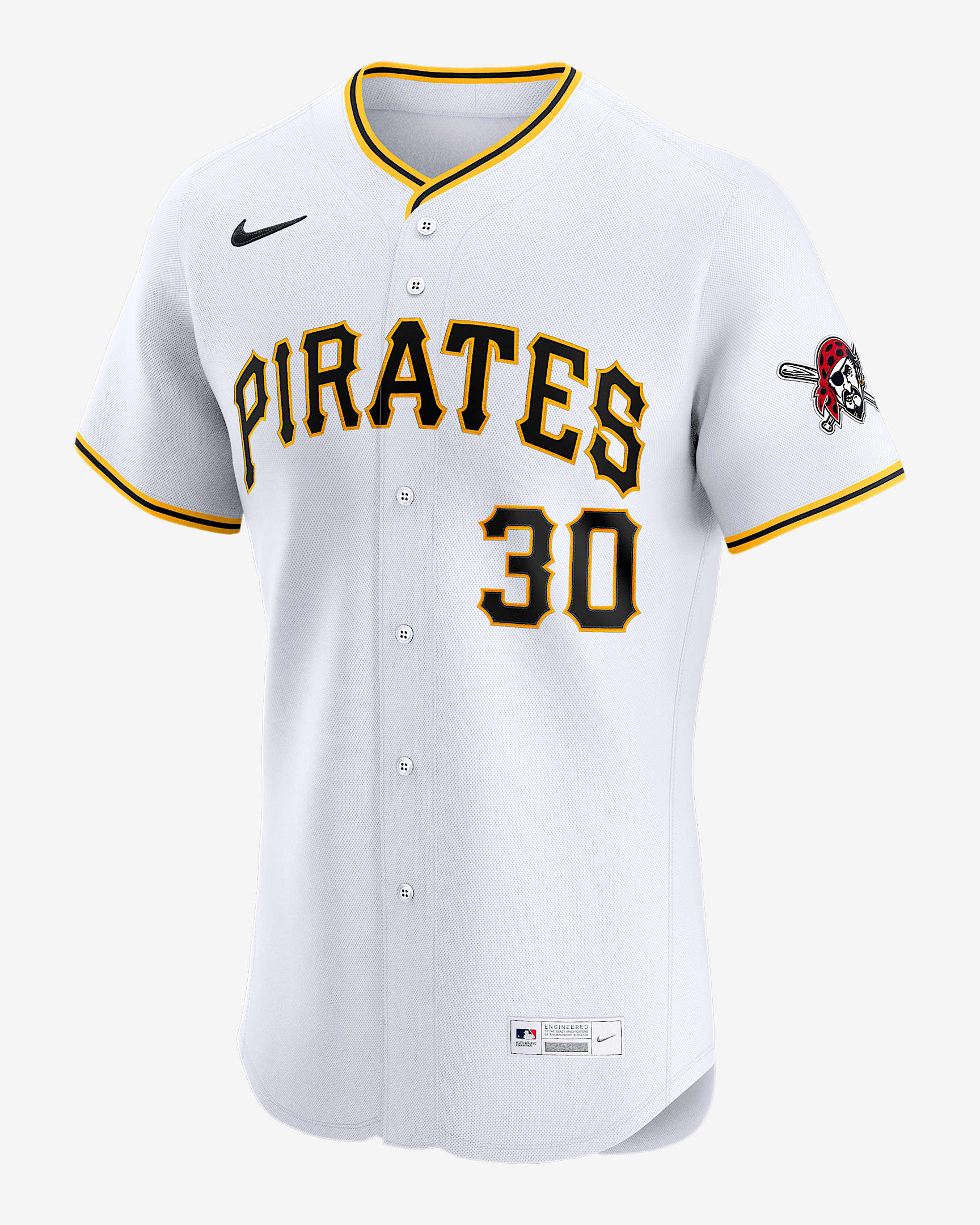 Jersey Nike Dri-FIT ADV de la MLB Elite para hombre Paul Skenes Pittsburgh Pirates - Blanco