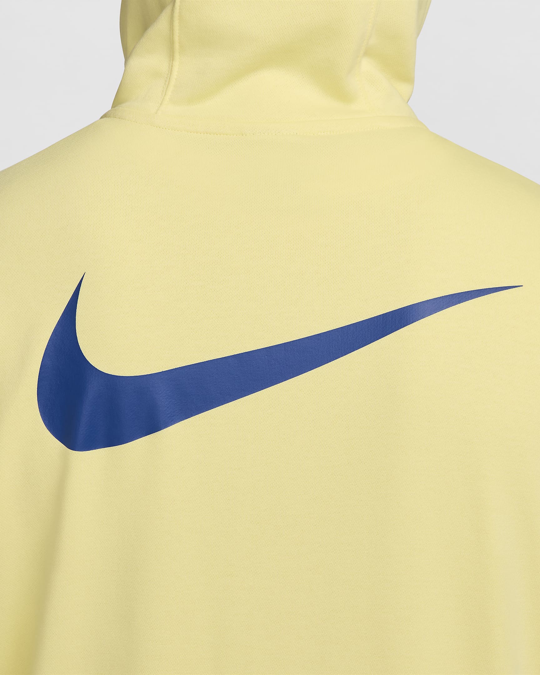 Sudadera con gorro de fútbol Nike de cierre completo para hombre Club América - Chifón limón/Azul gimnasio