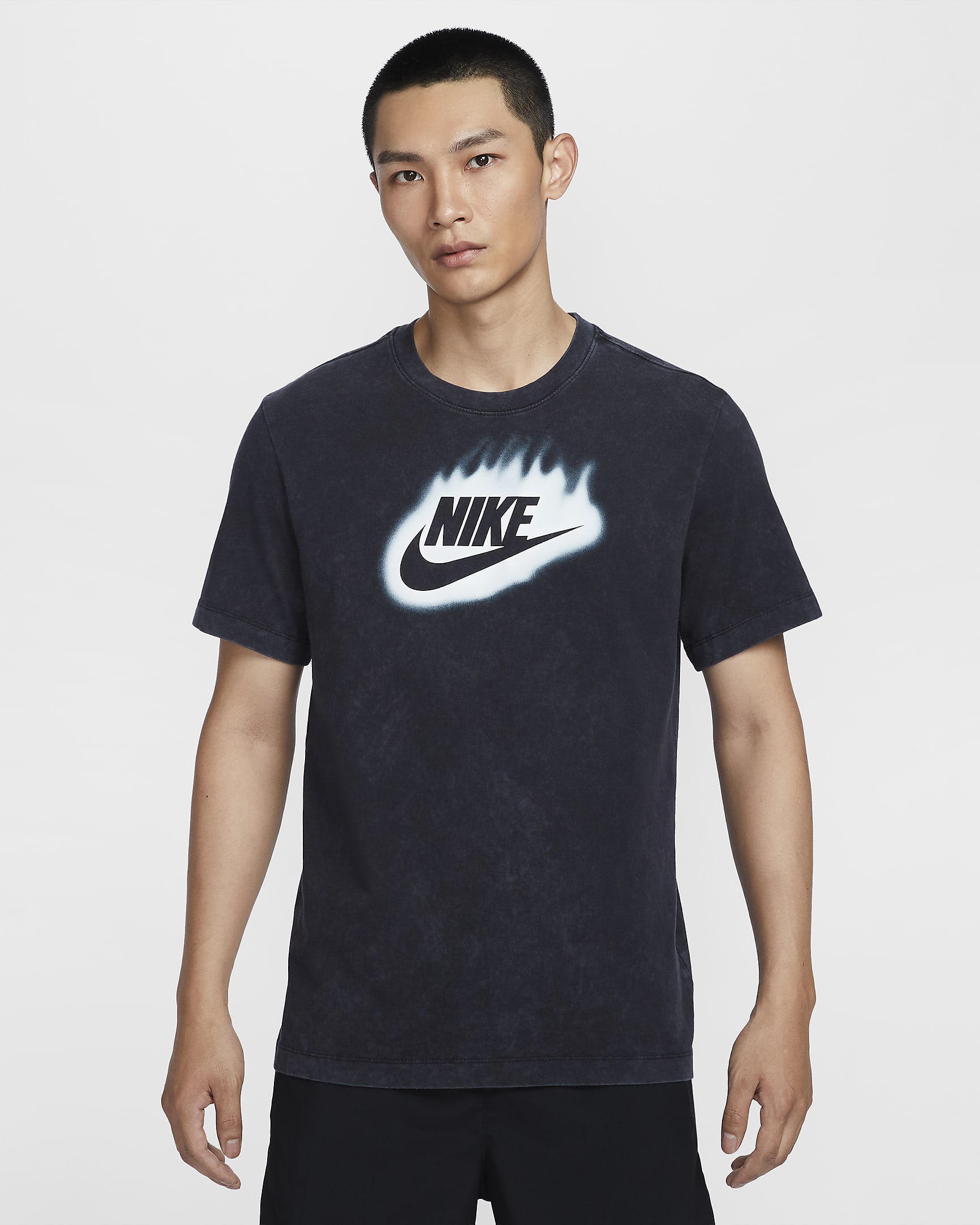 Nike Men's Running T-Shirt - Black