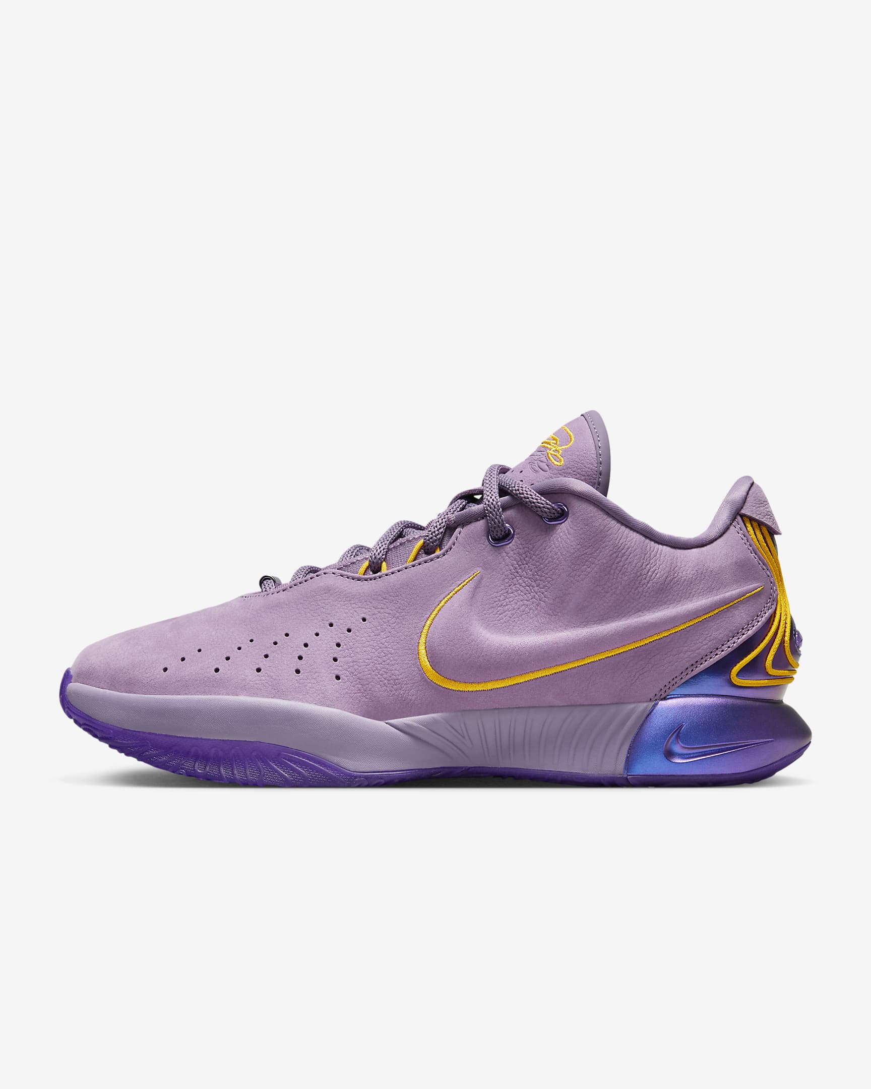 LeBron XXI 'Freshwater' Basketball Shoes - Violet Dust/Purple Cosmos/University Gold