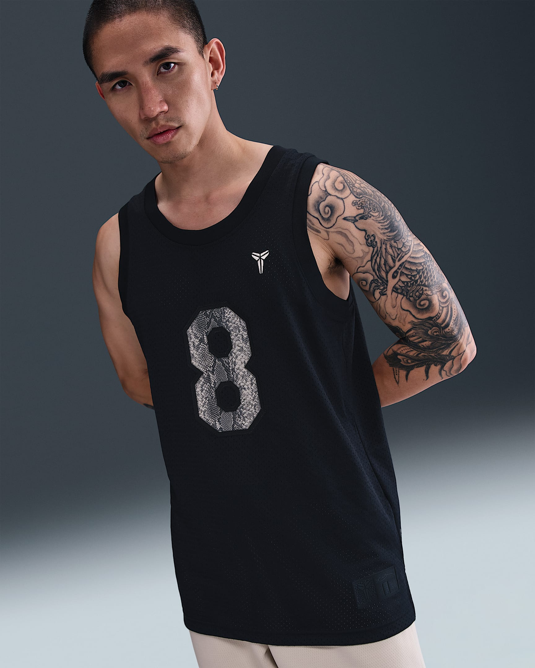 Kobe Men's Basketball Jersey - Black/Sanddrift
