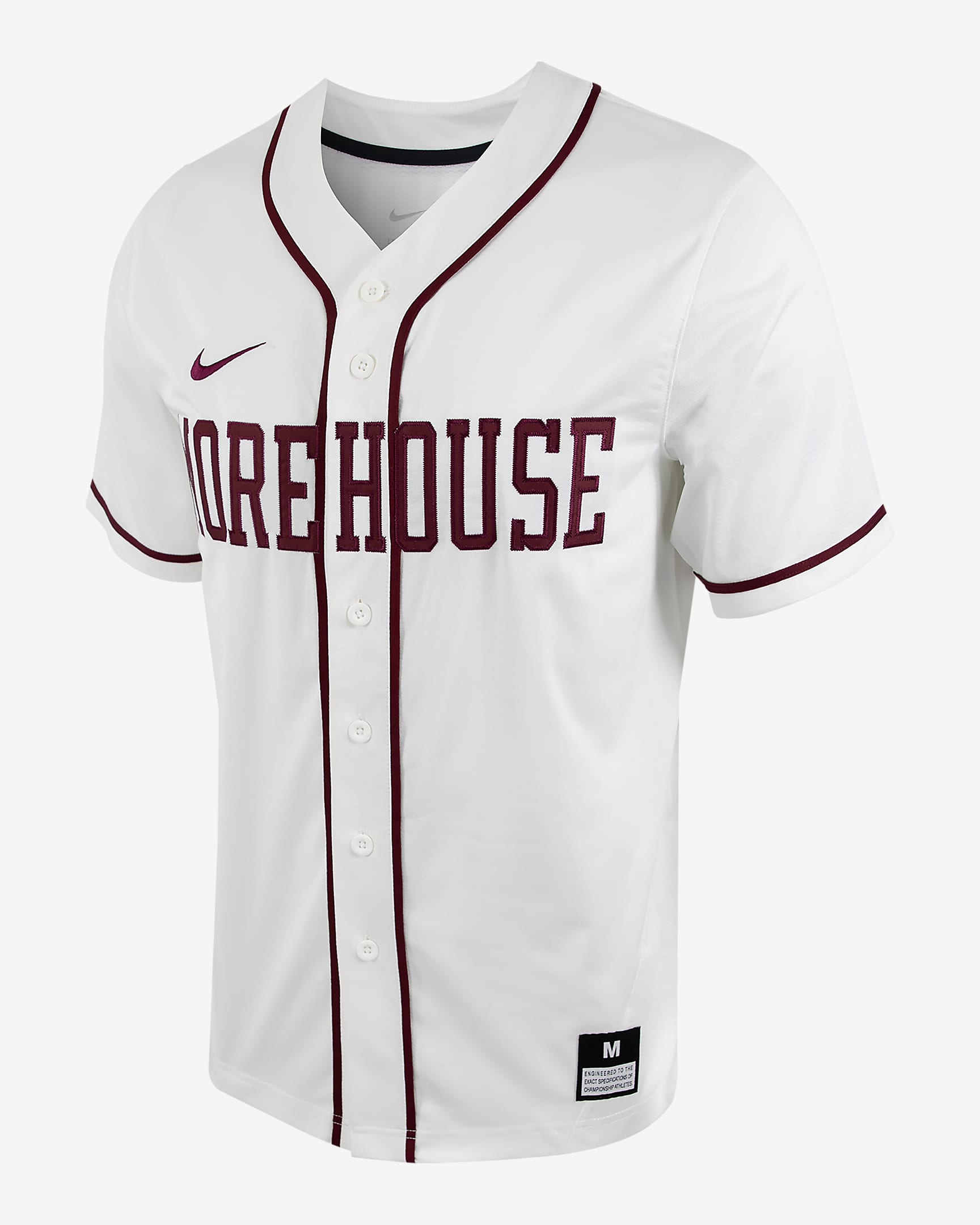 Morehouse Men's Nike College Full-Button Baseball Jersey. Nike.com