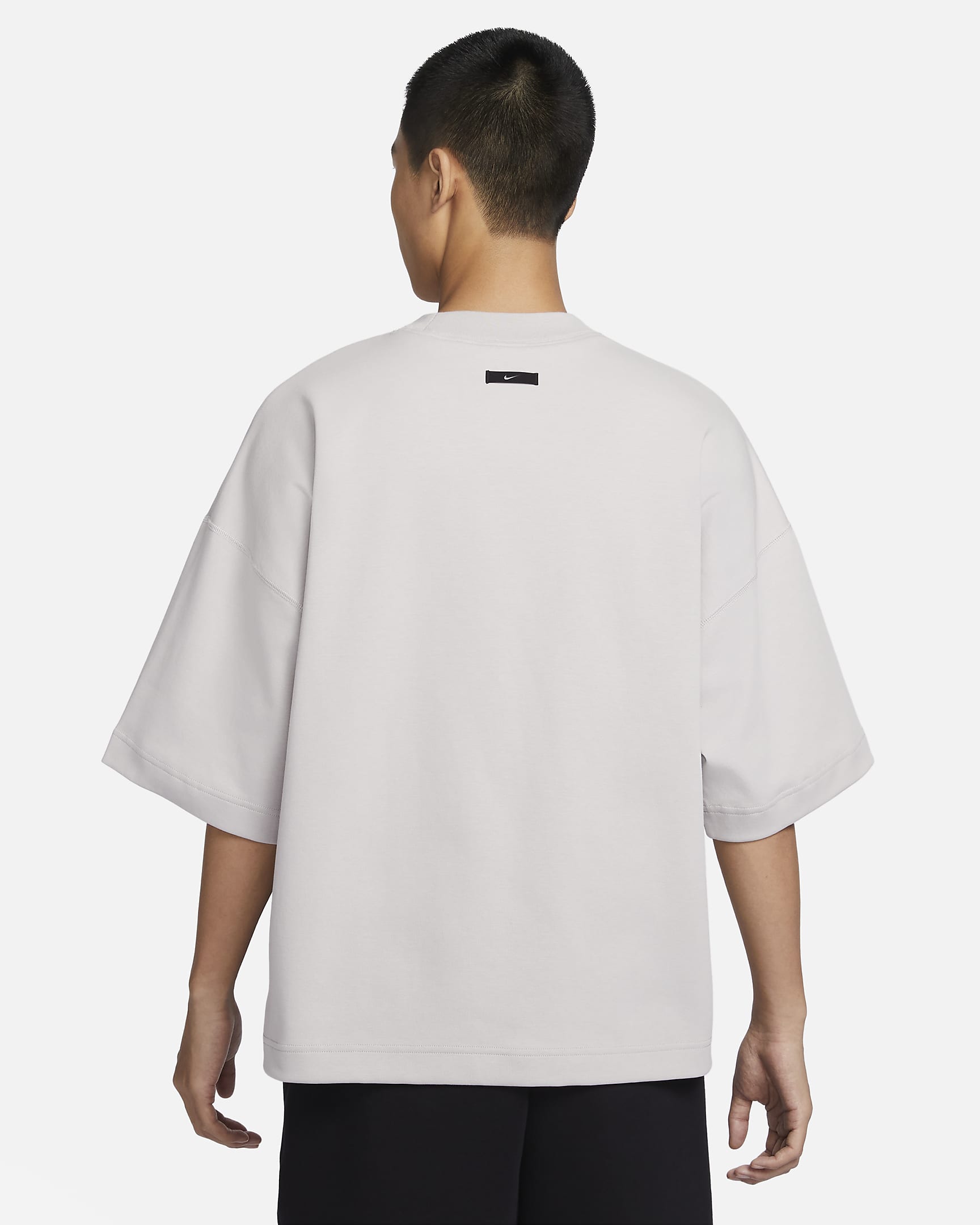 Nike Sportswear Tech Fleece Re-Imagined Men's Oversized Short-Sleeve Top - Light Iron Ore