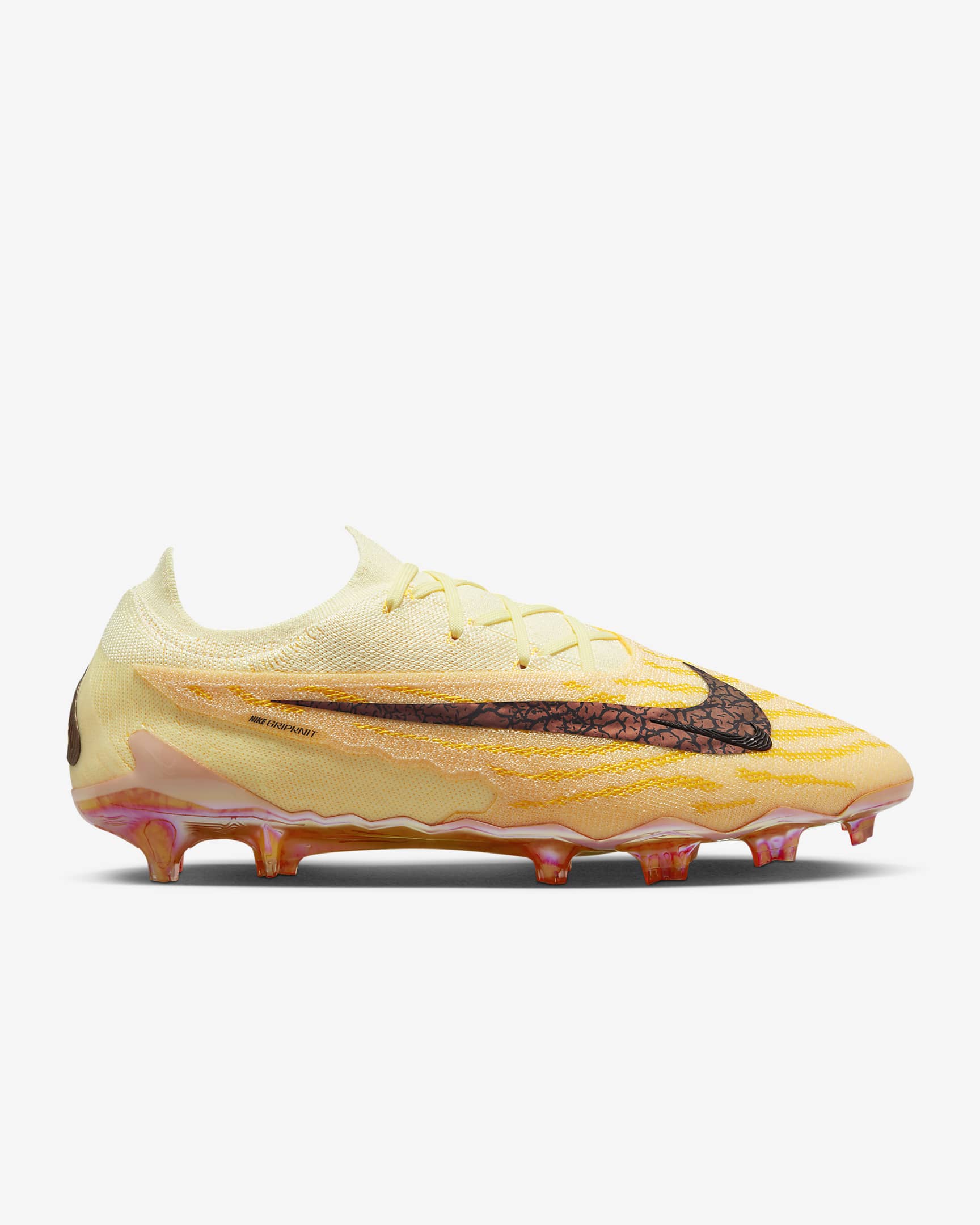 Nike Gripknit Phantom GX Elite FG SE Firm-Ground Football Boot - Citron Tint/Burgundy Crush