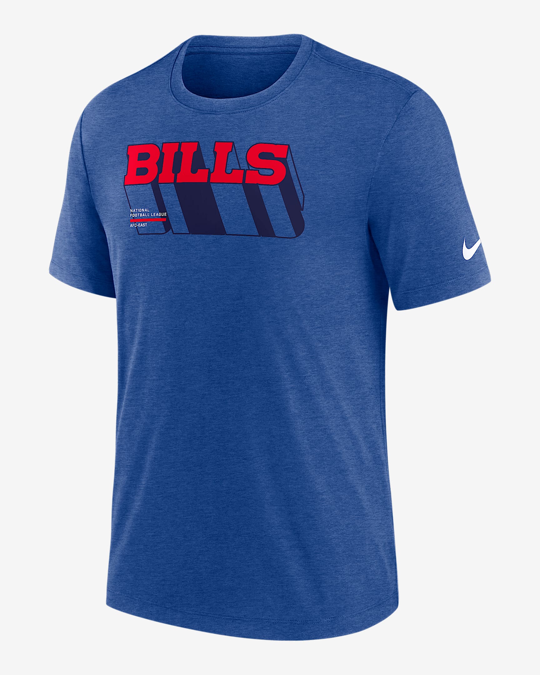 Buffalo Bills Long Pass Men's Nike NFL T-Shirt - Sport Royal Heather