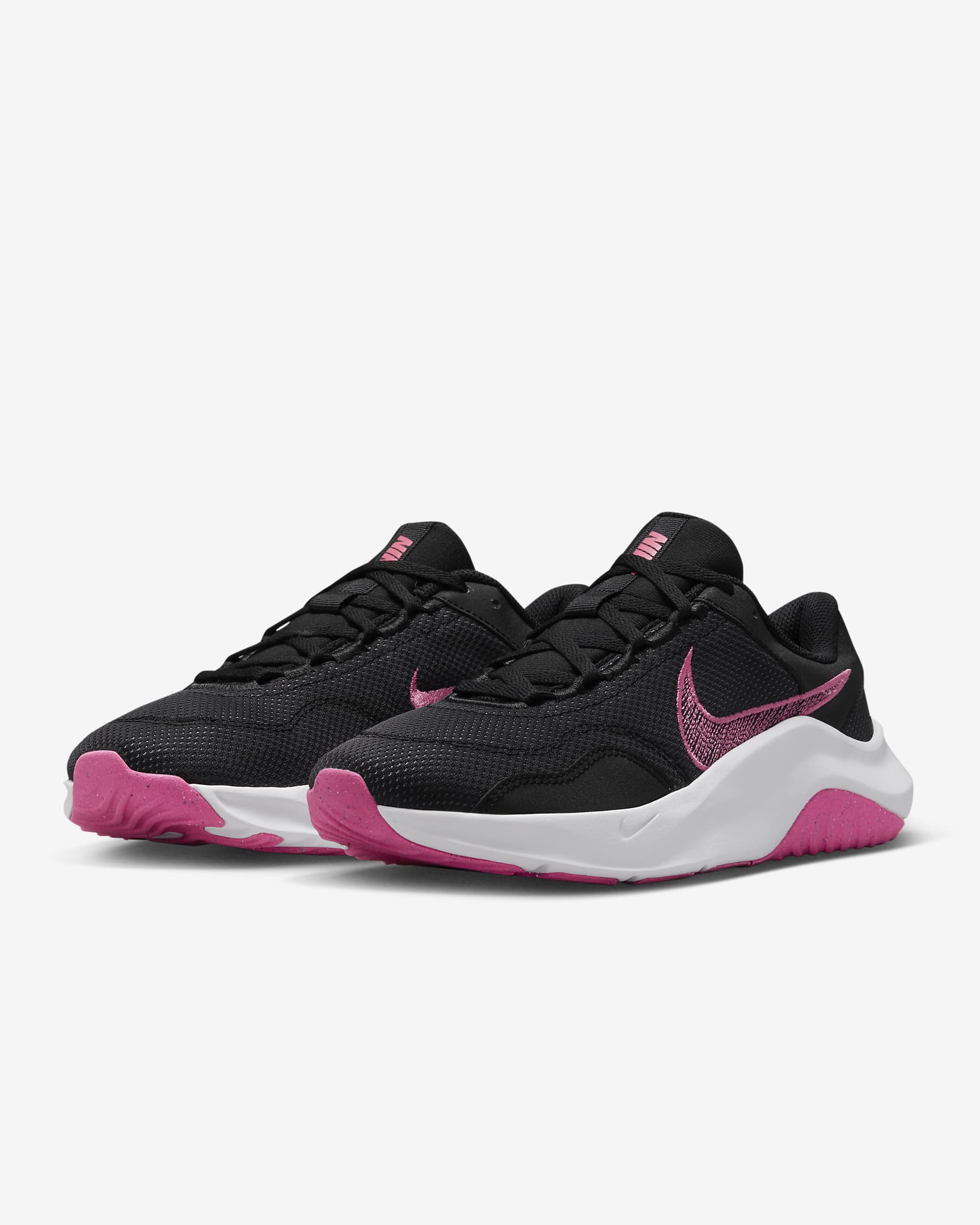 Nike Legend Essential 3 Next Nature női edzőcipő - Fekete/Particle Grey/Dark Smoke Grey/Pinksicle