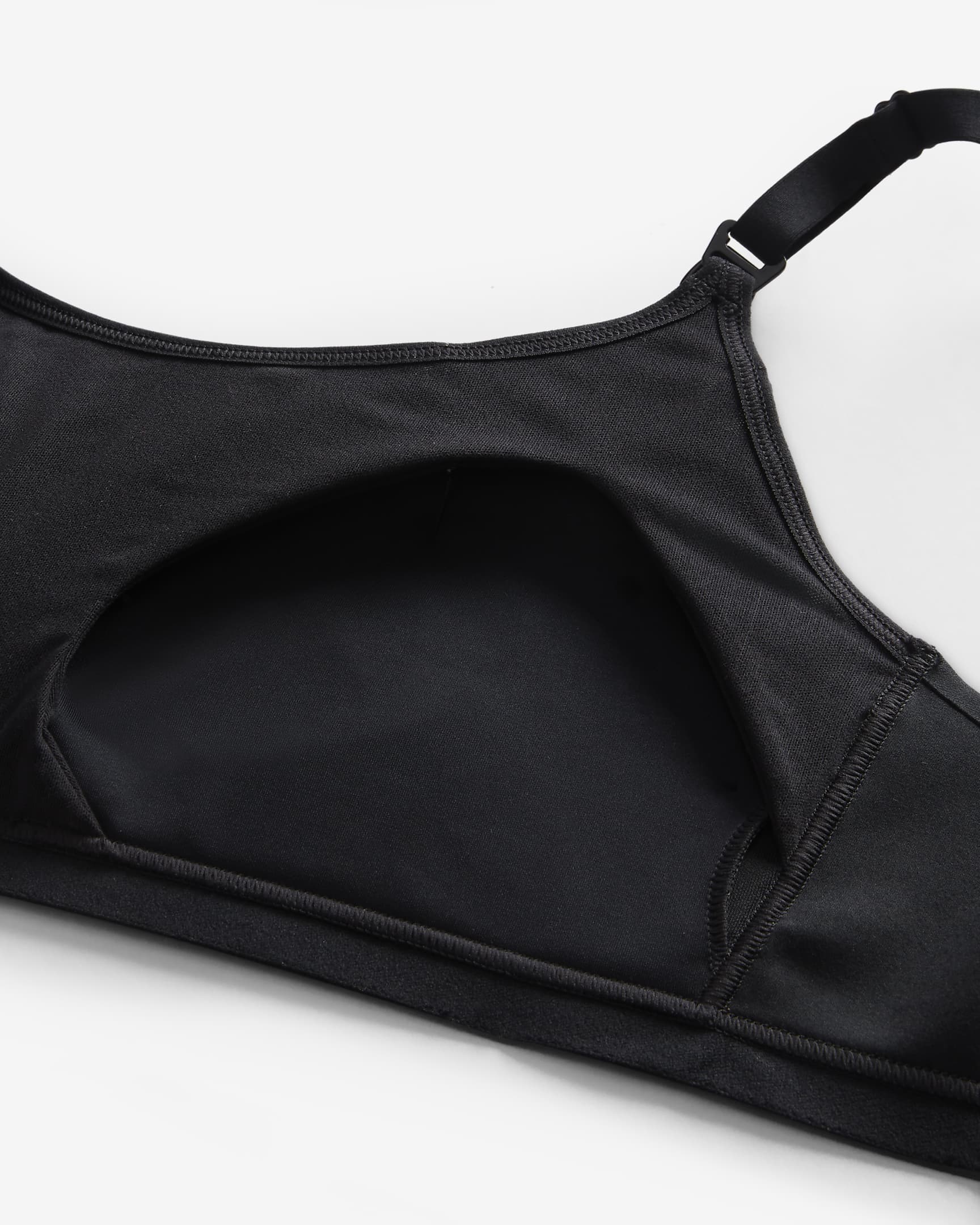 Bra a sostegno leggero con fodera leggera Nike Alate (M) – Donna (Maternità) - Nero/Cool Grey