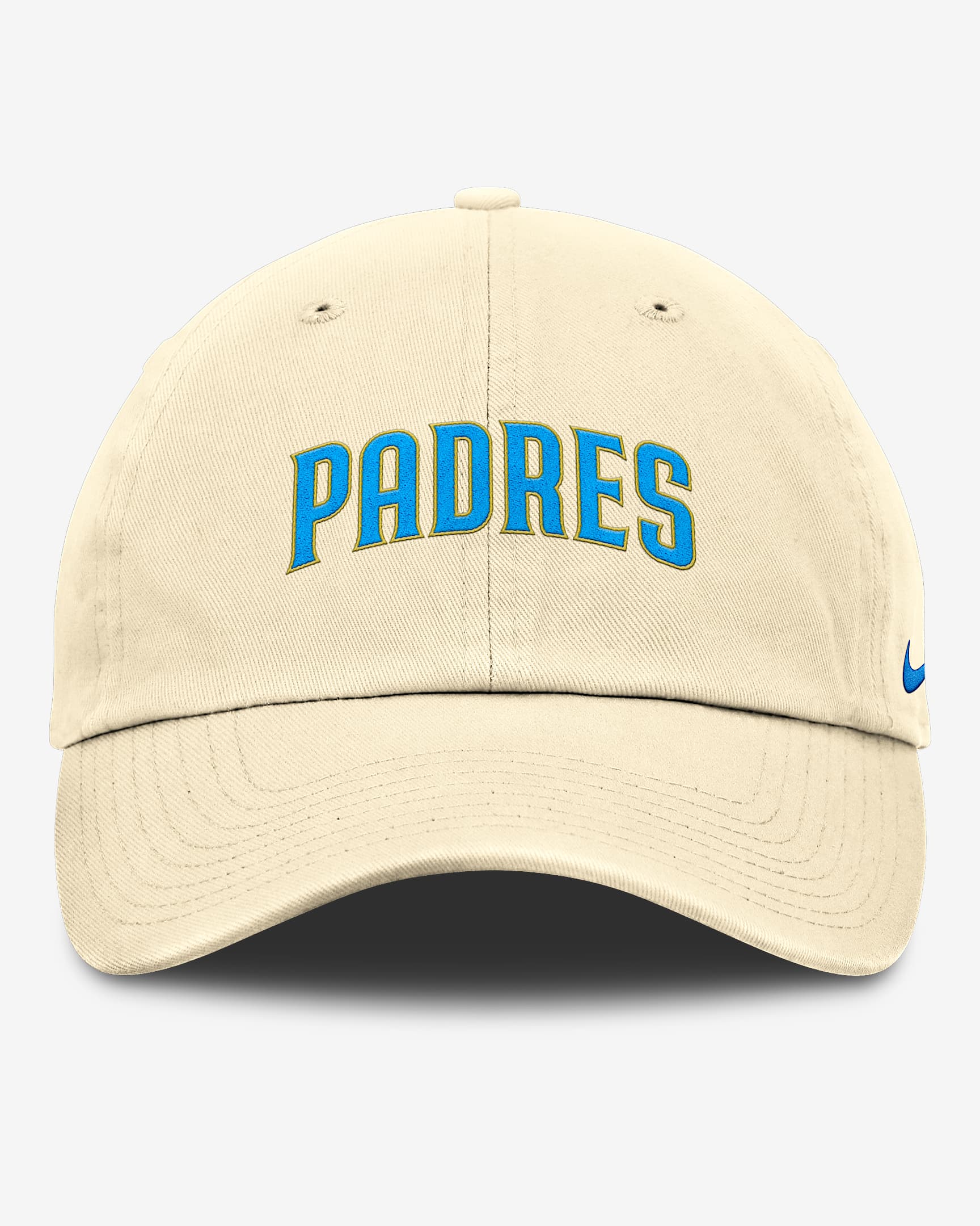 San Diego Padres Club Men's Nike MLB Adjustable Hat - Coconut Milk