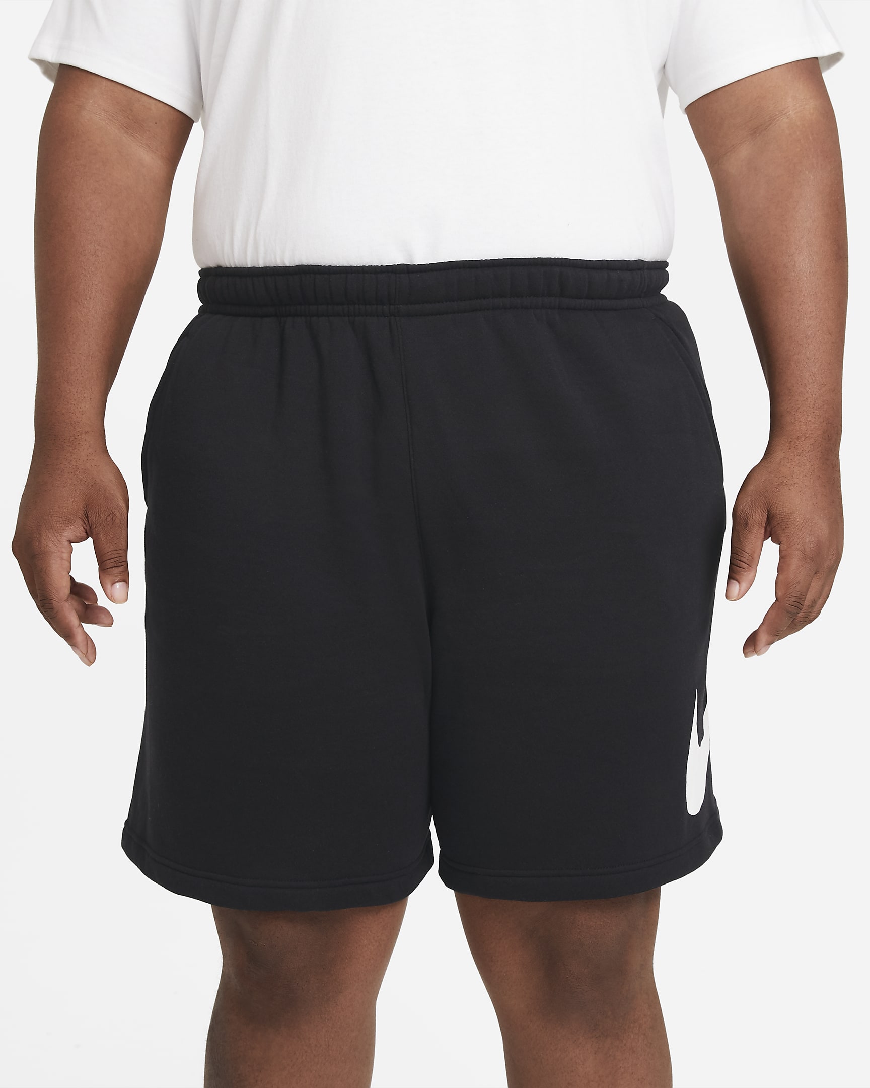 Shorts con grafica Nike Sportswear Club - Uomo - Nero/Bianco/Bianco