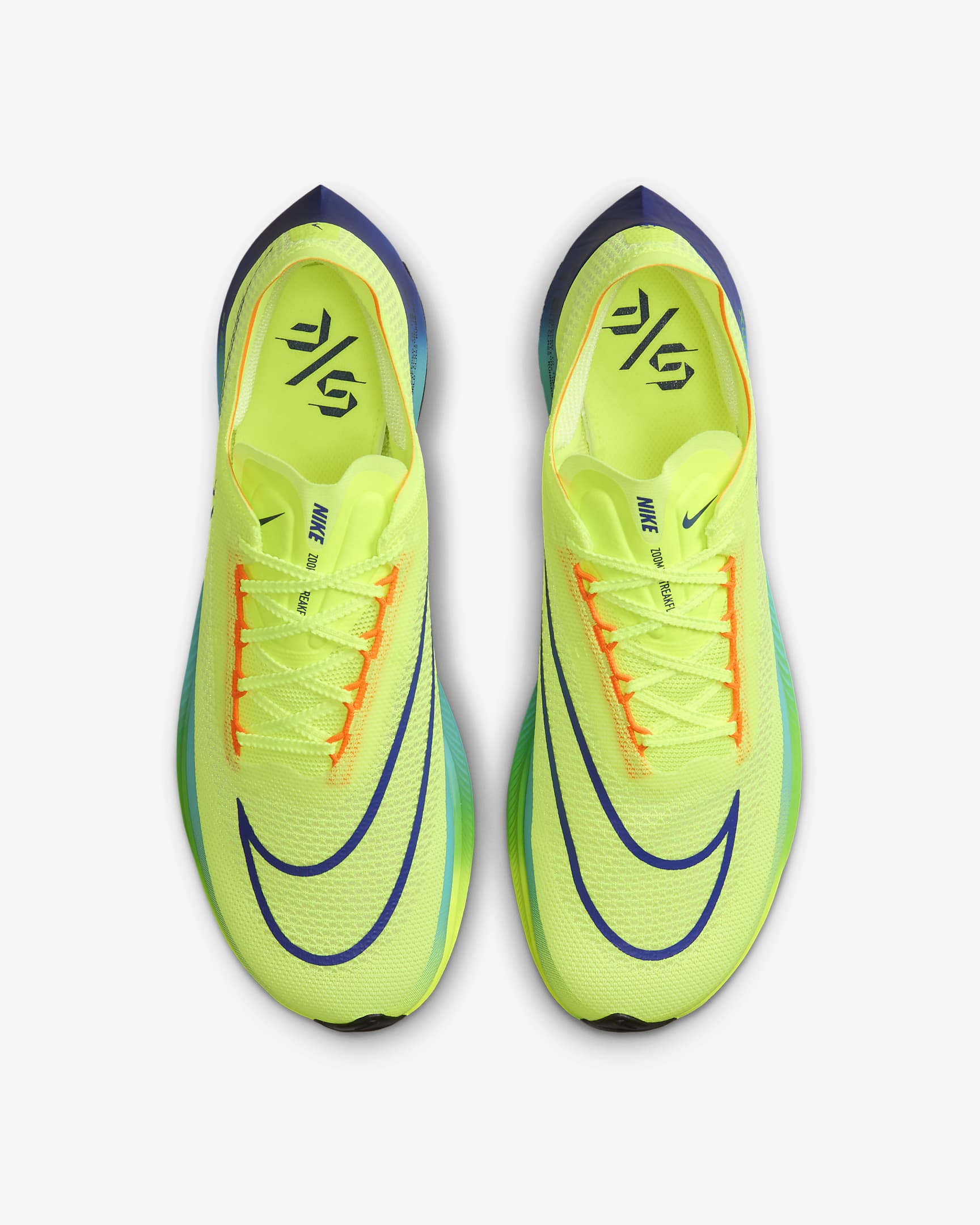 Nike Streakfly Road Racing Shoes - Volt/Bright Crimson/Volt/Black