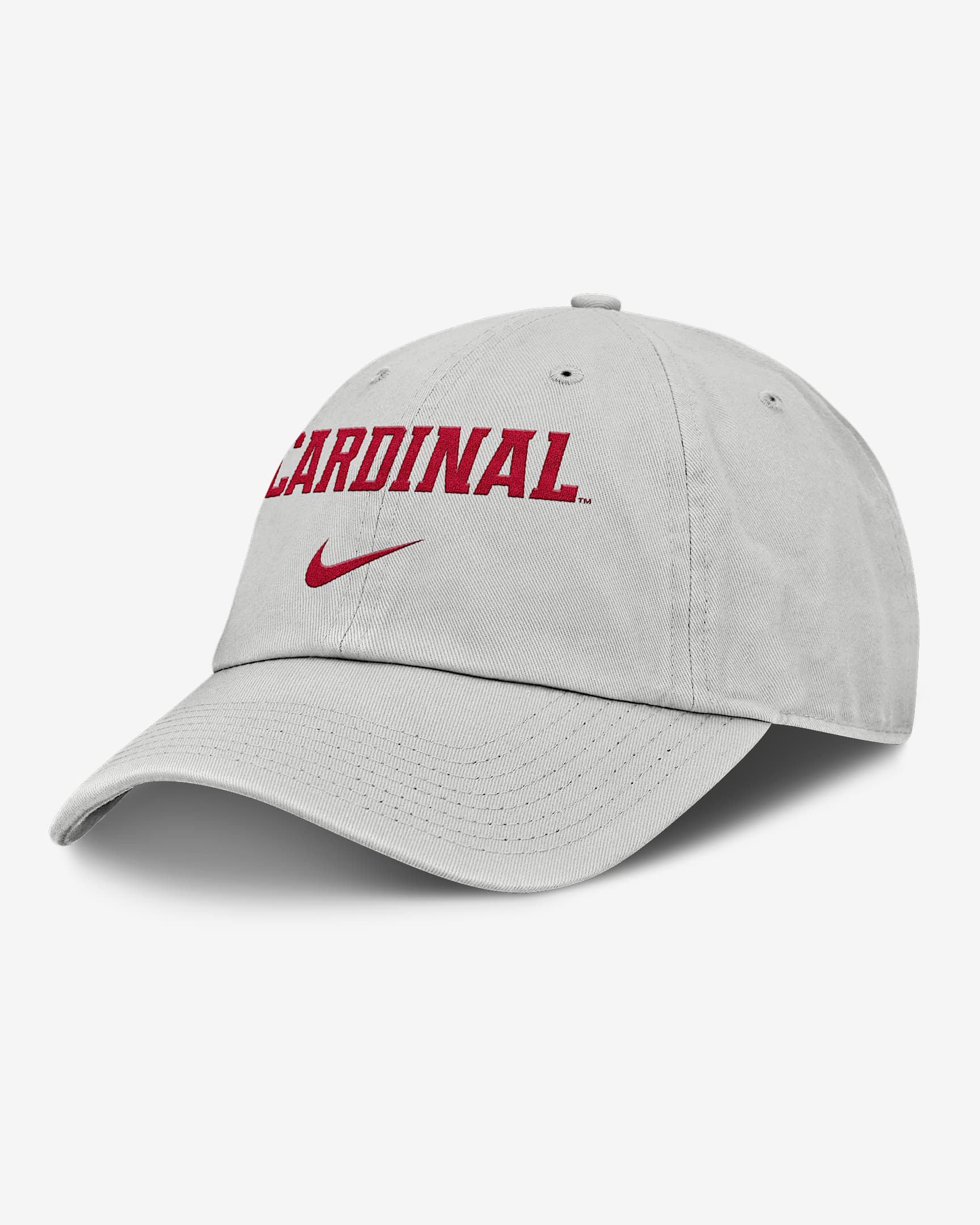 Gorra universitaria Nike ajustable para hombre Stanford Off-Field Club Gameday - Gris
