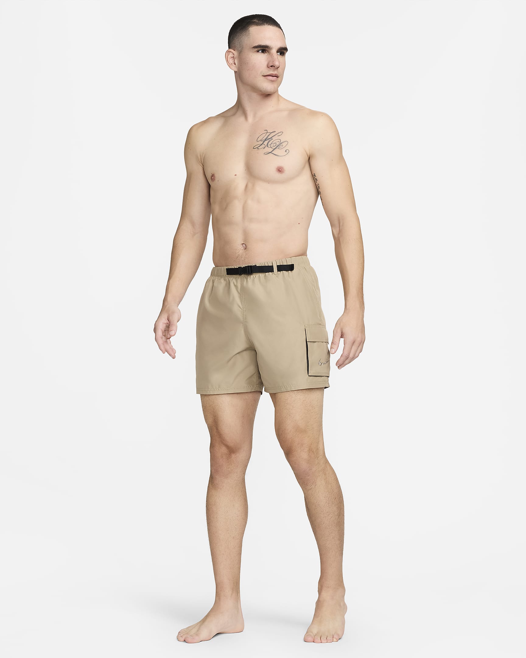 Nike Swim Voyage Men's 5" Volley Shorts - Khaki