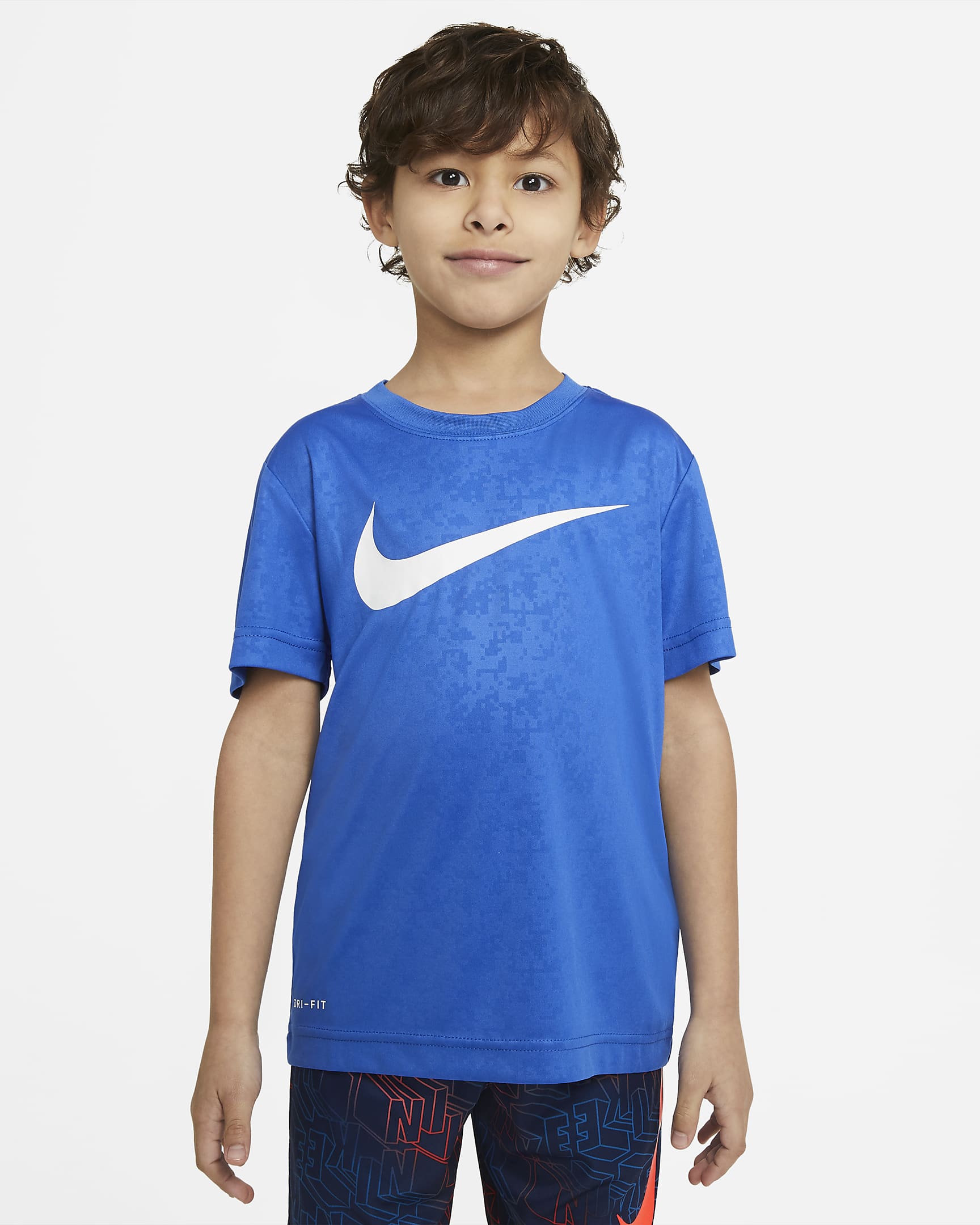 Nike Dri-FIT Little Kids' Print T-Shirt - Game Royal