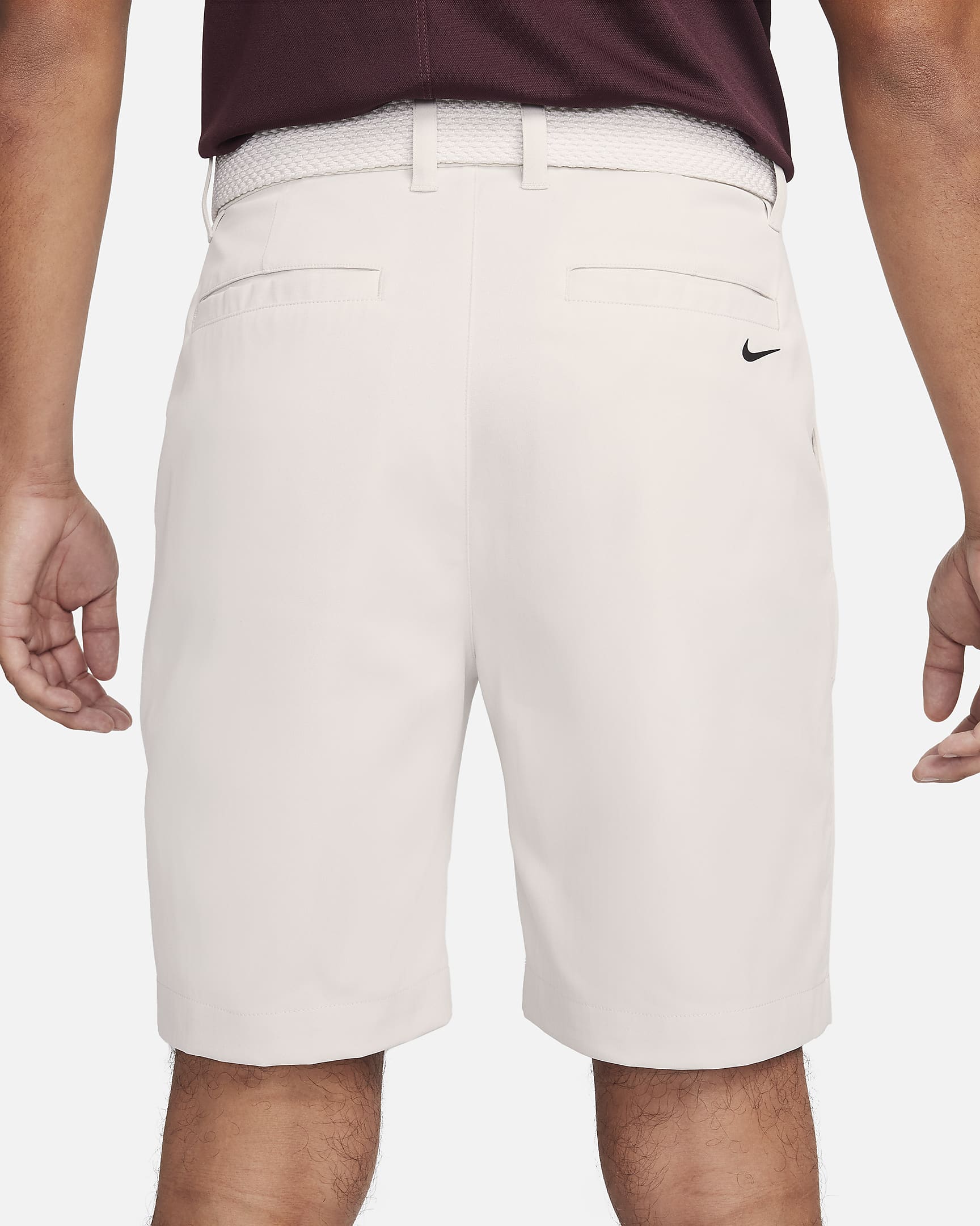 Nike Tour 20 cm Erkek Chino Golf Şortu - Light Bone/Siyah