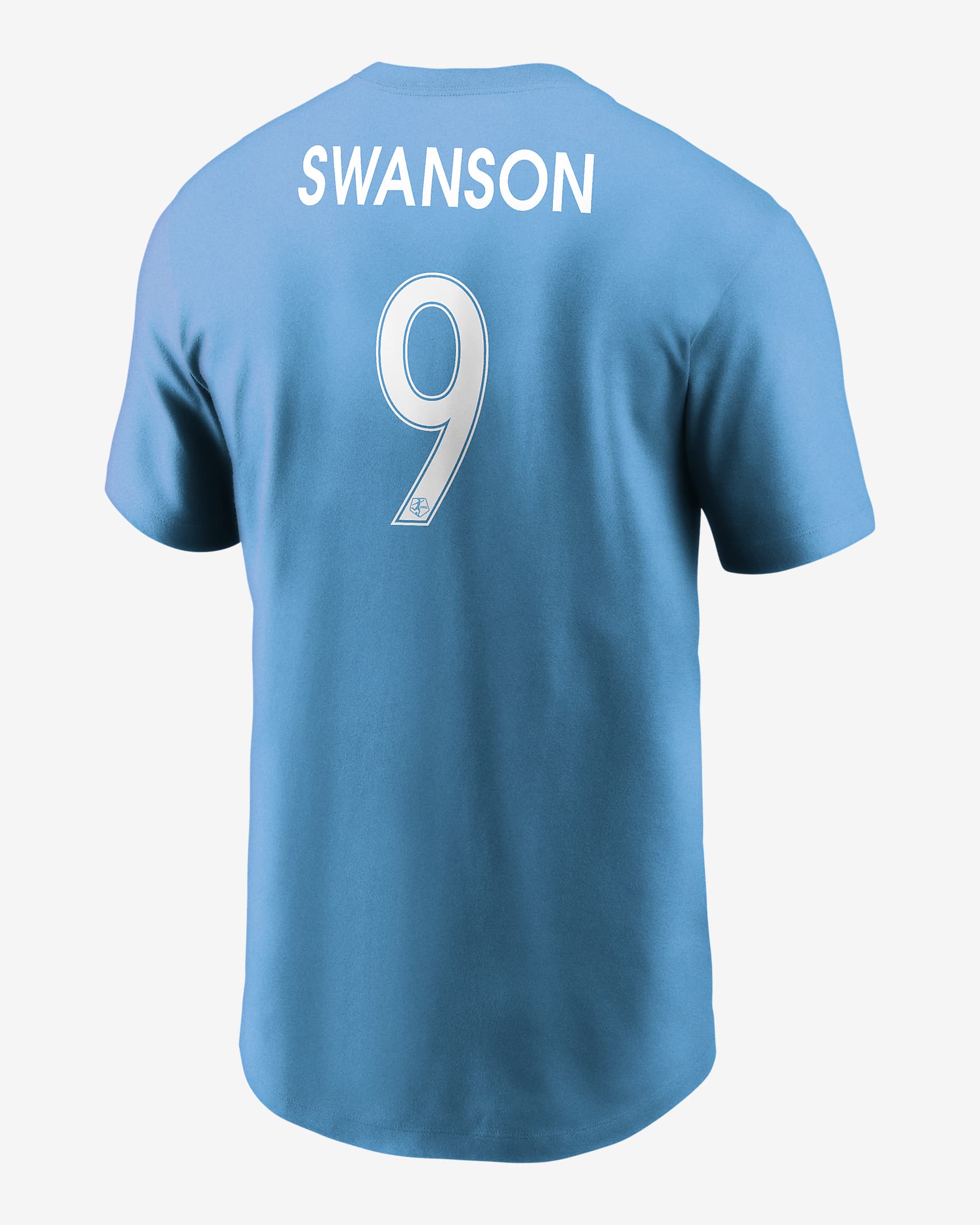 Playera Nike de la NWSL para hombre Mallory Swanson Chicago Red Stars - Azul celeste oscuro