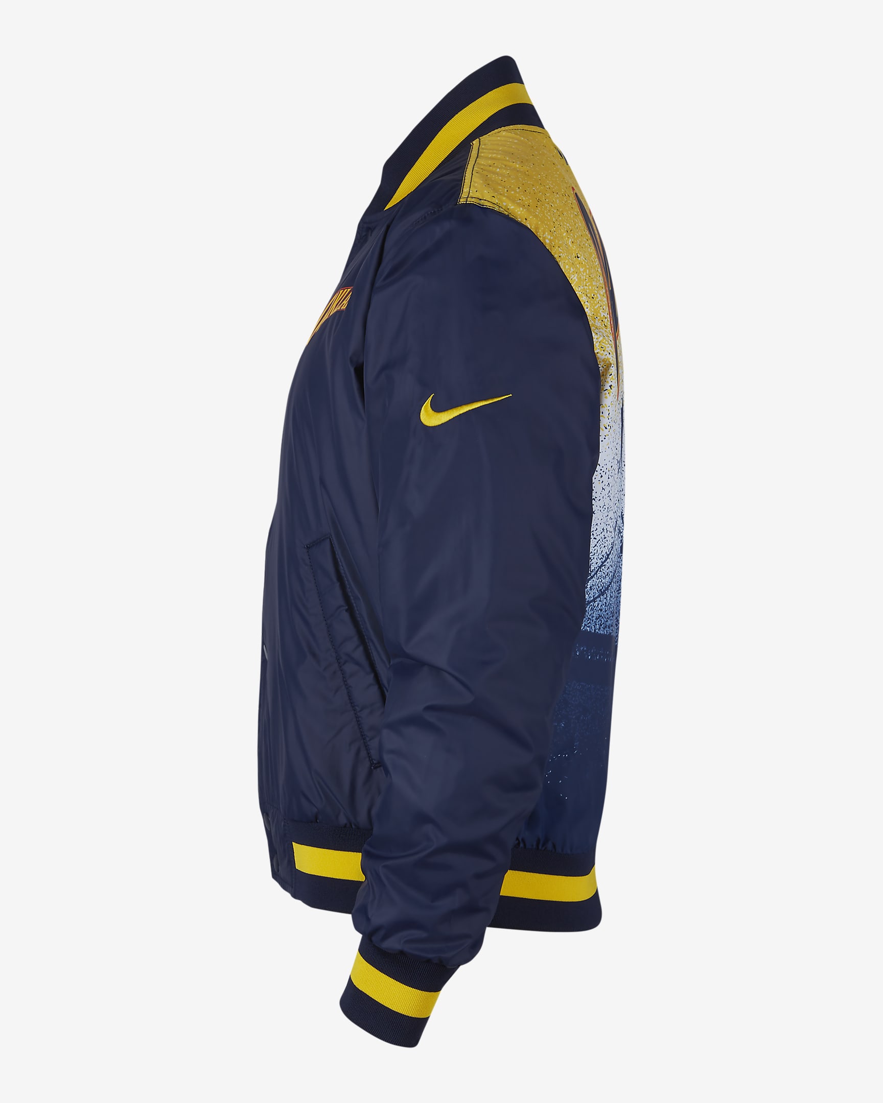 Veste Nike NBA Golden State Warriors City Edition Courtside pour Homme - College Navy/Amarillo