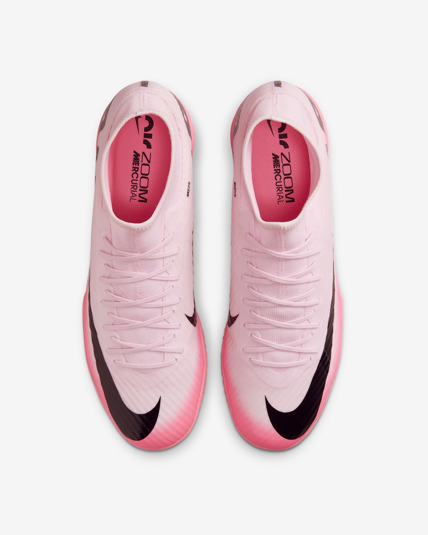 Nike Mercurial Superfly 9 Academy IC High-Top Soccer Shoes - Pink Foam/Black