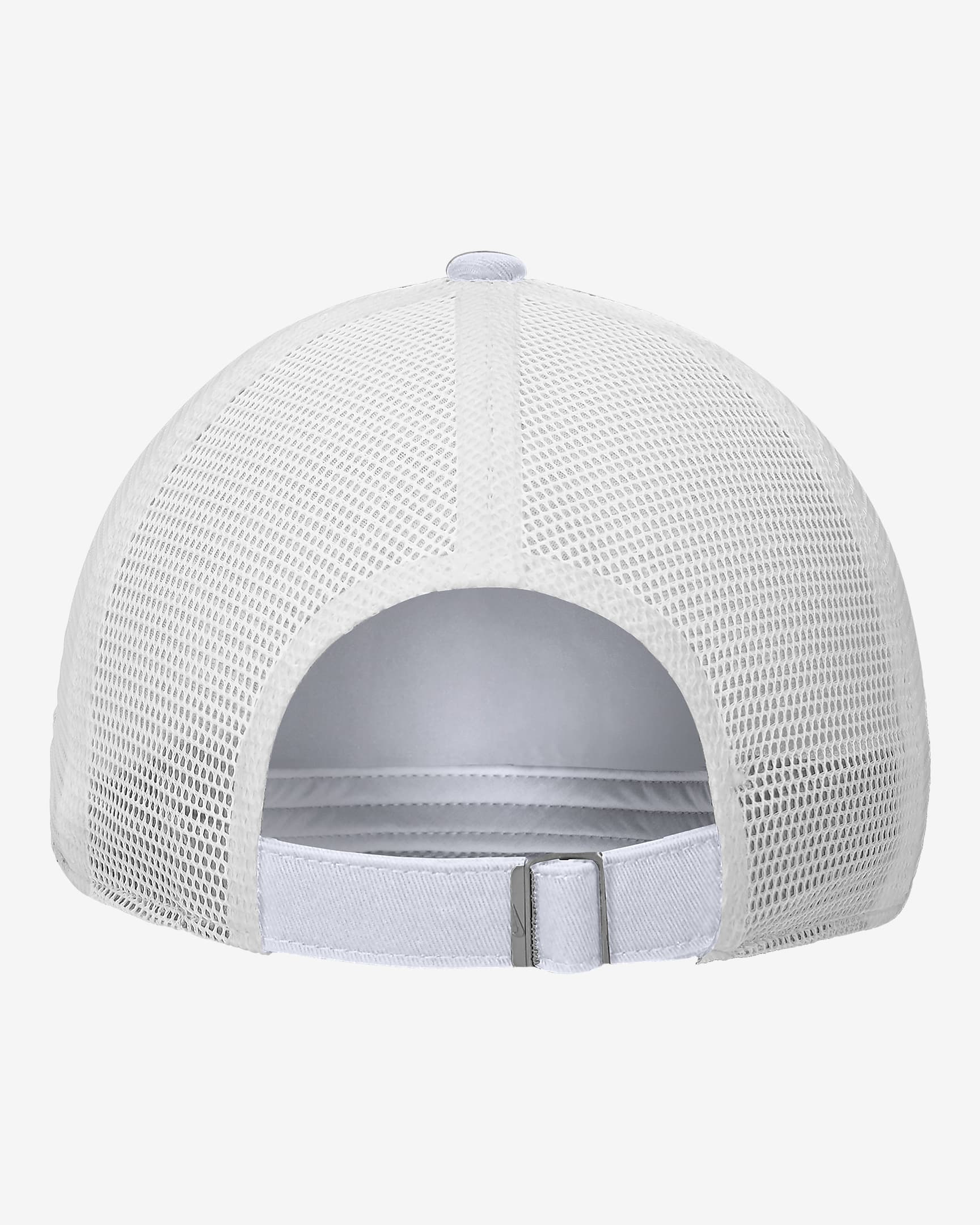 Nike Club Unstructured Softball Swoosh Trucker Cap - White