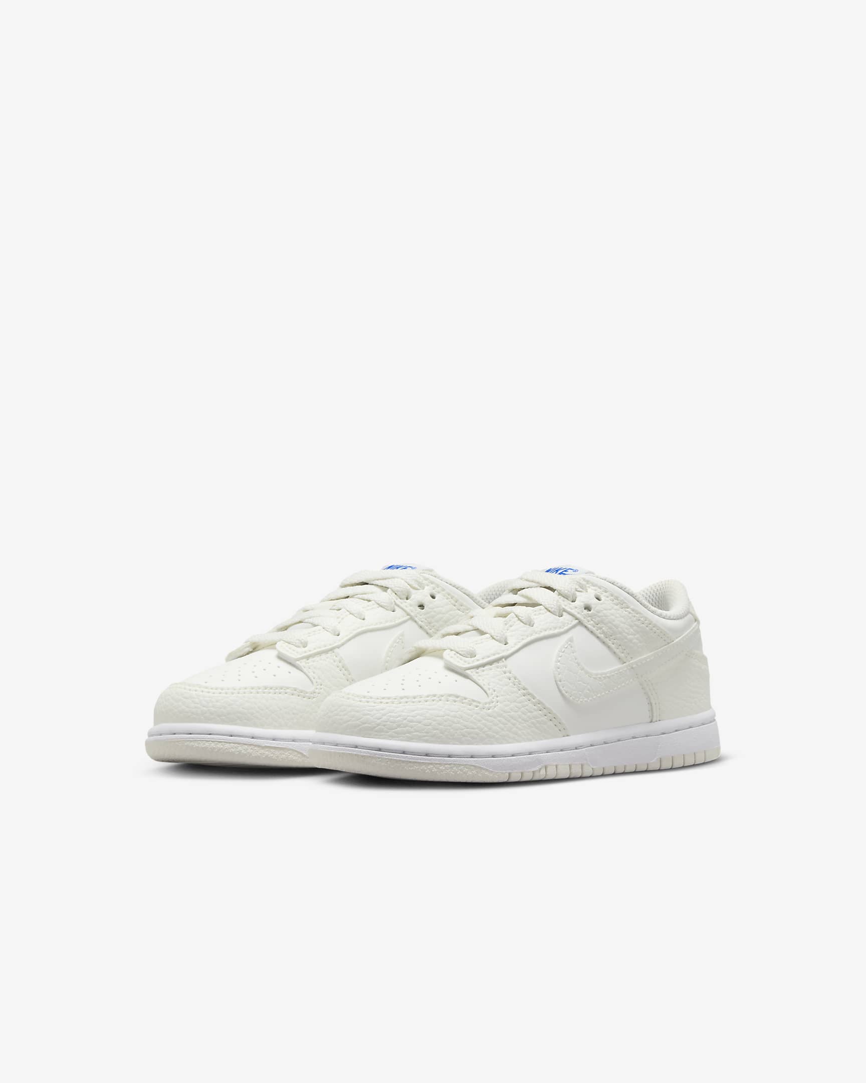 Nike Dunk Low SE Younger Kids' Shoes - Sail/White/Game Royal/Sail