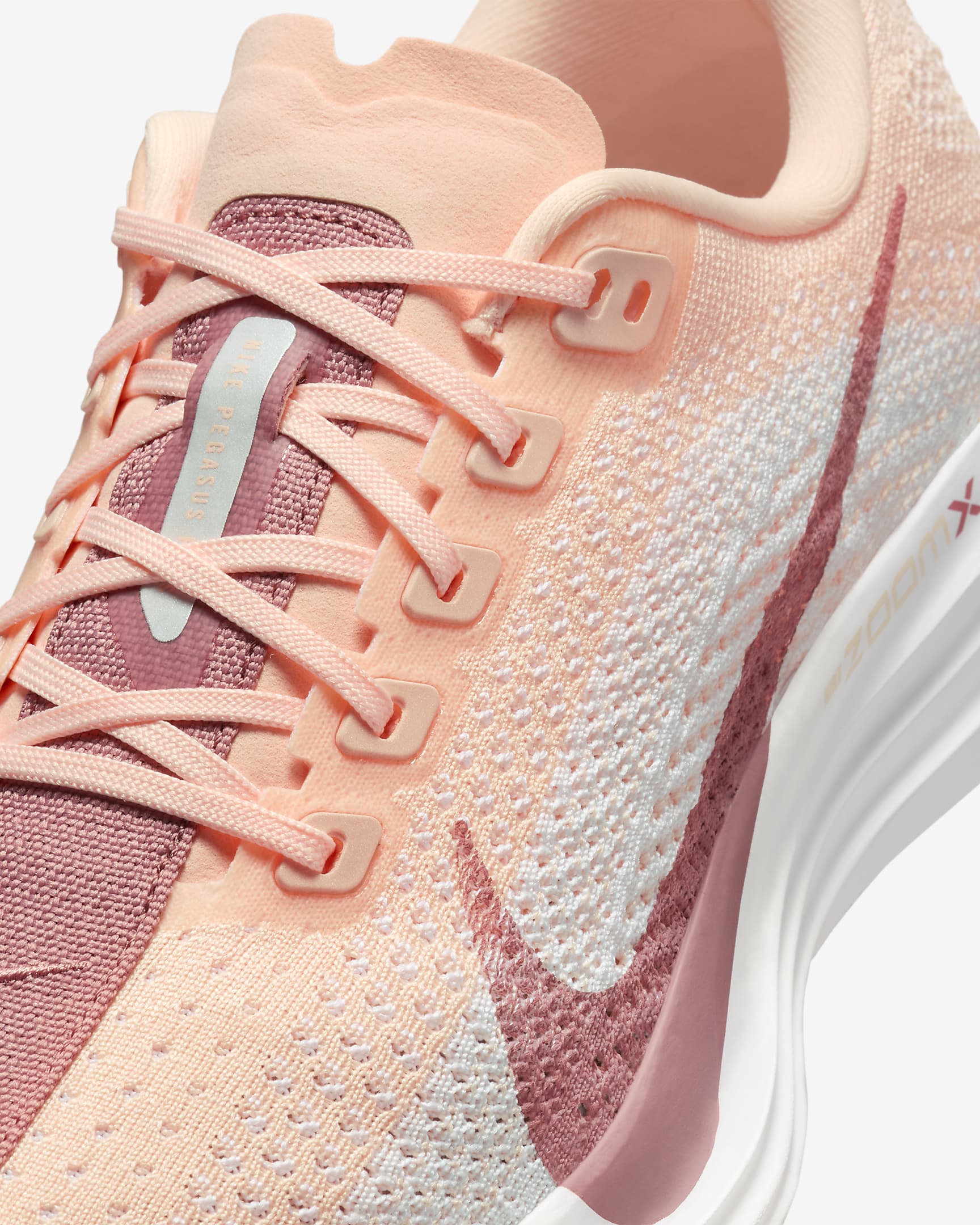 Nike Pegasus Plus Women's Road Running Shoes - Crimson Tint/Pure Platinum/Red Stardust/White