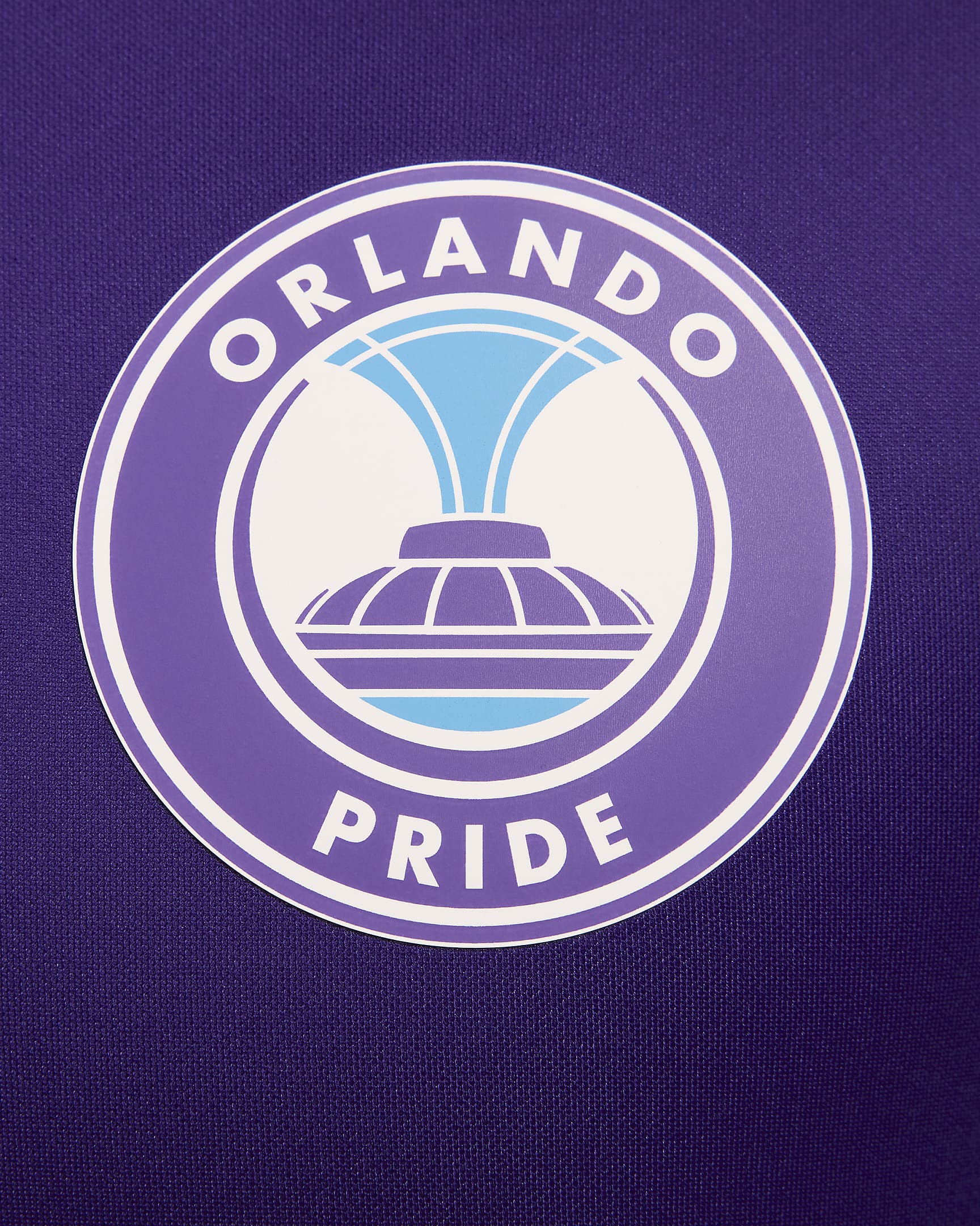 Jersey Nike Dri-FIT de la NWSL replica del Orlando Pride visitante 2024 Stadium para hombre - Morado cancha