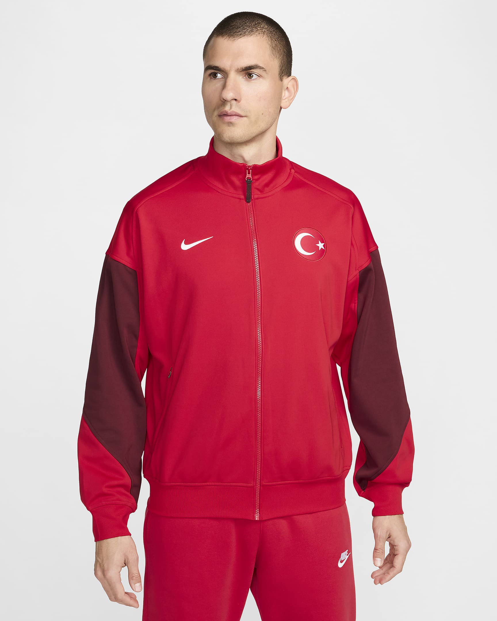 Giacca da calcio Nike Turchia Academy Pro – Uomo - Sport Red/Dark Team Red/Bianco