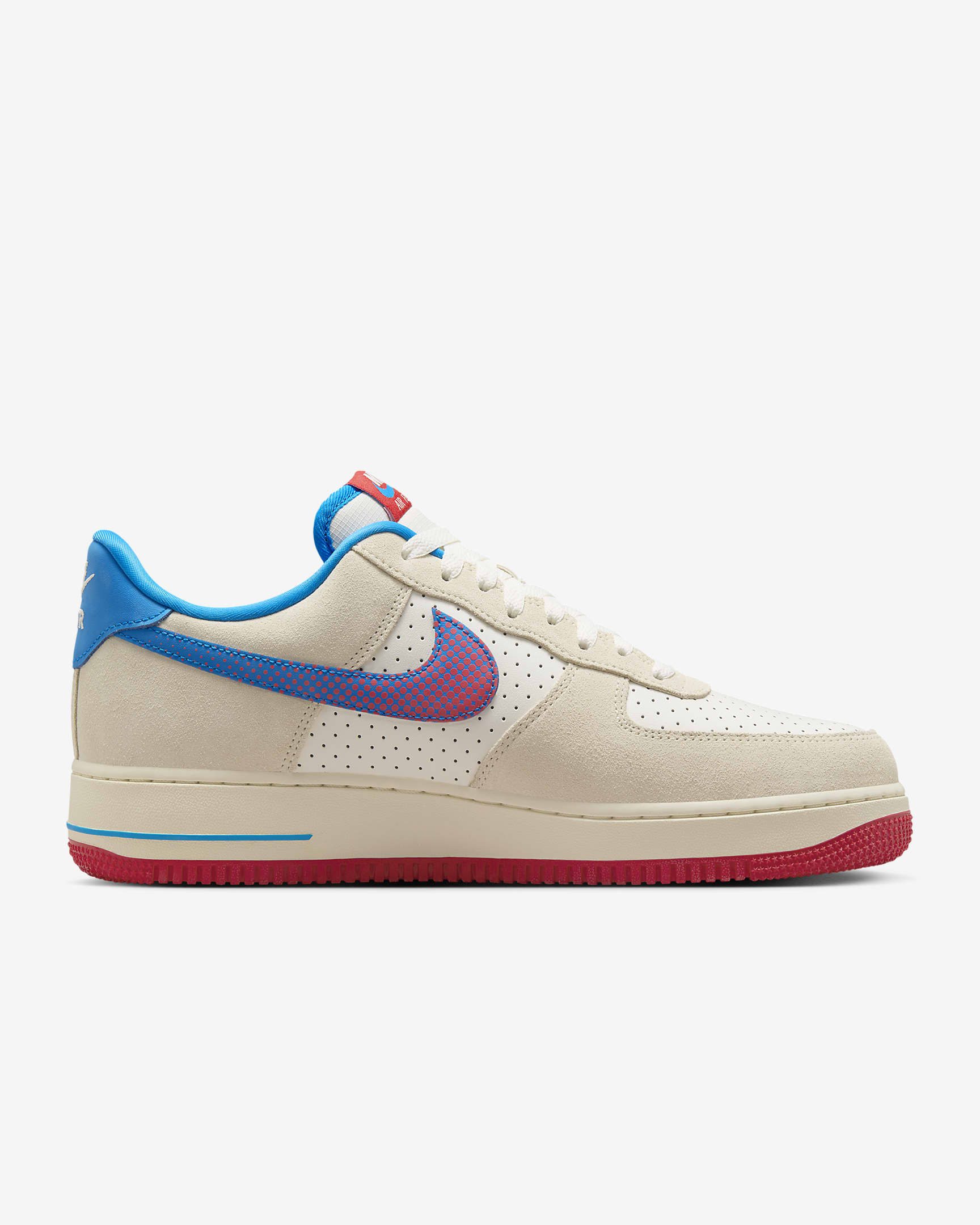 Nike Air Force 1 '07 LV8 Men's Shoes - Coconut Milk/Sail/University Red/Photo Blue