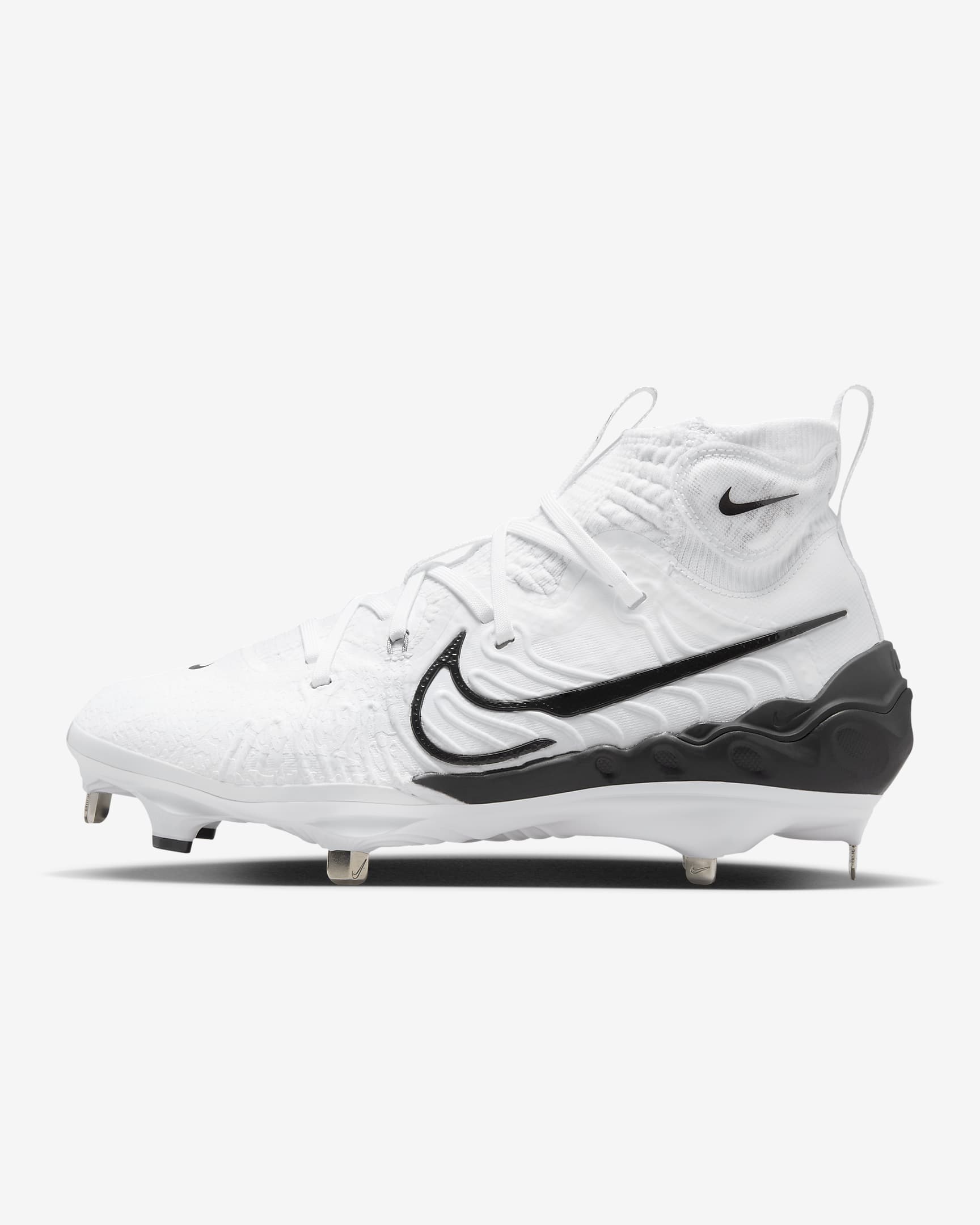 Tacos de béisbol para hombre Nike Alpha Huarache NXT - Blanco/Tinte azul/Platino puro/Negro