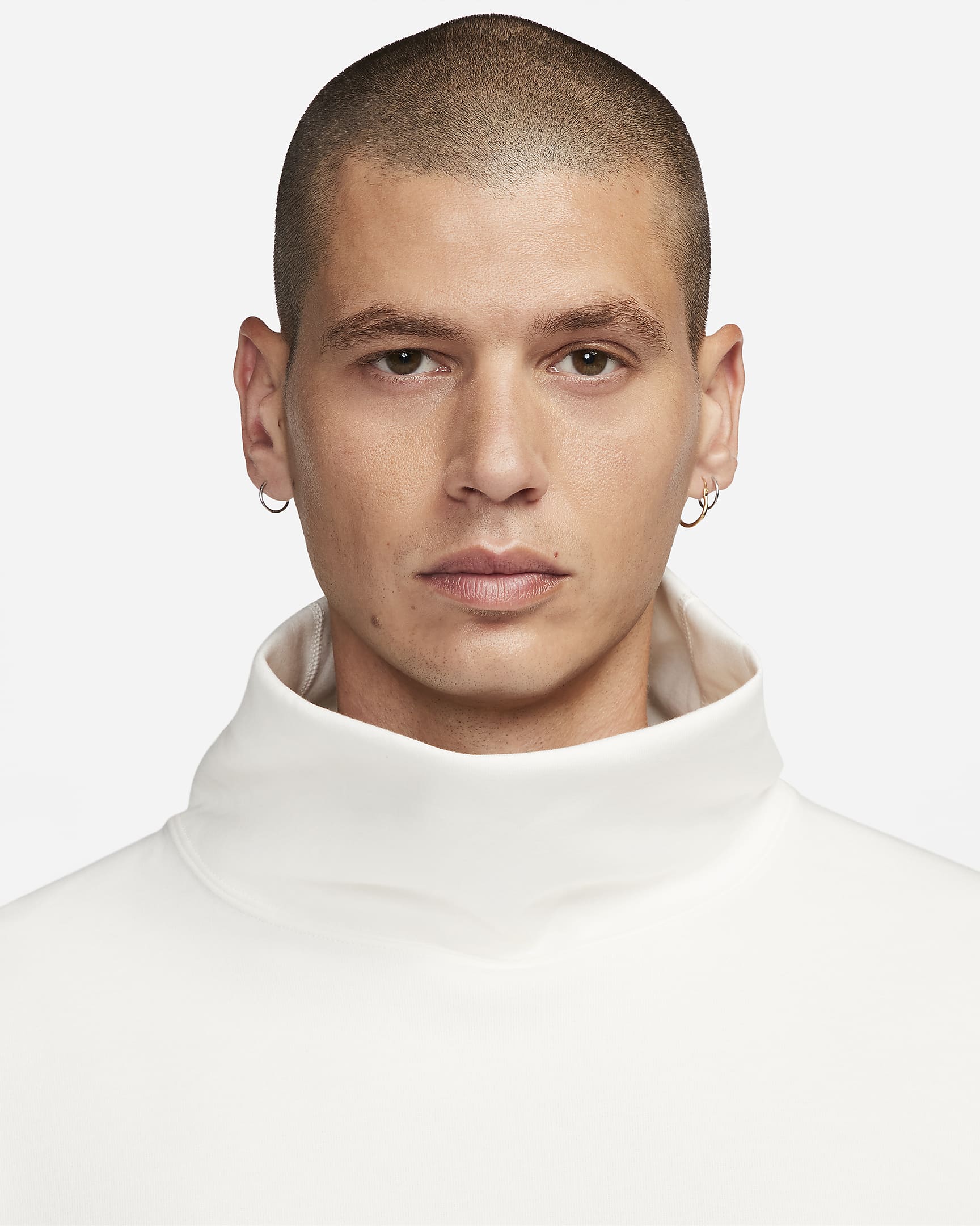 Nike Sportswear Tech Fleece Reimagined Men's Oversized Turtleneck Sweatshirt - Sail