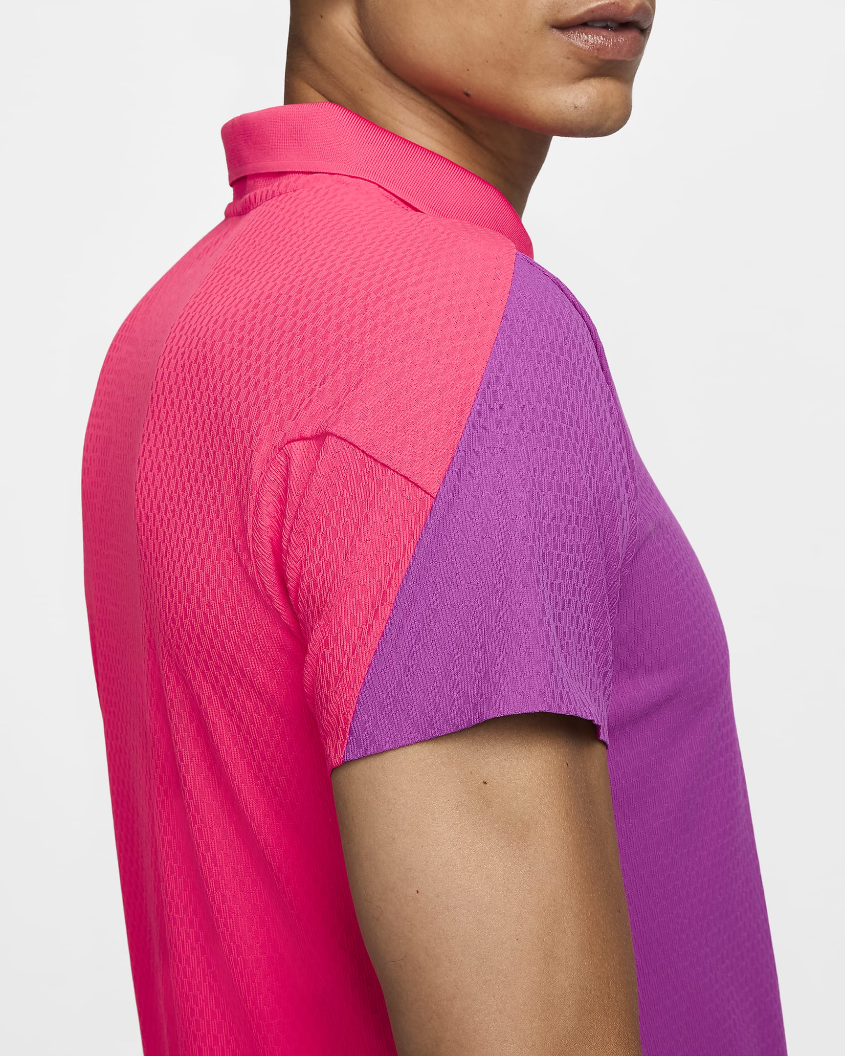 NikeCourt Slam Ultimate Polo de tenis Dri-FIT ADV - Hombre - Hot Fuchsia/Aster Pink/Mystic Hibiscus/Blanco