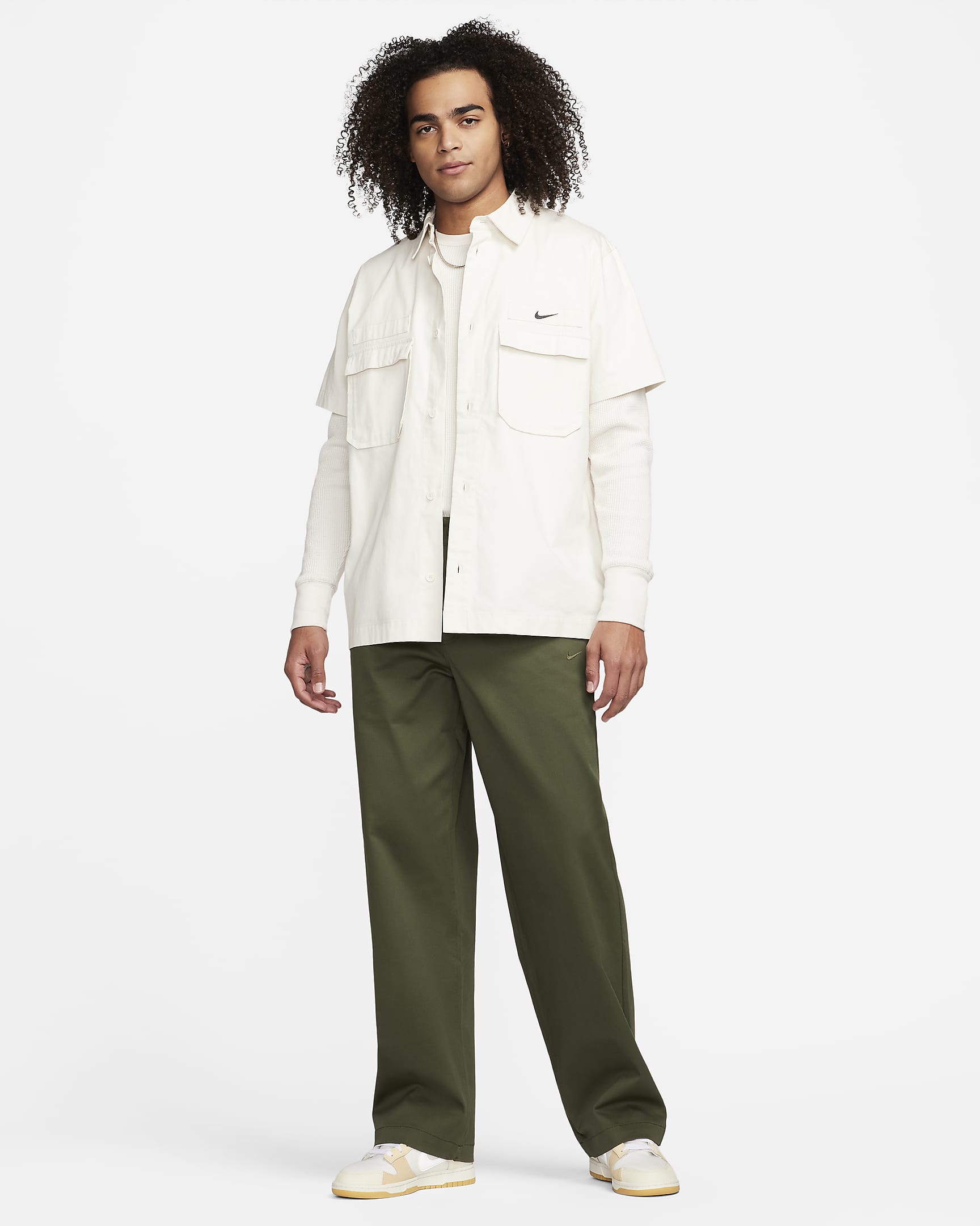 Nike Life Men's El Chino Trousers - Cargo Khaki/Cargo Khaki