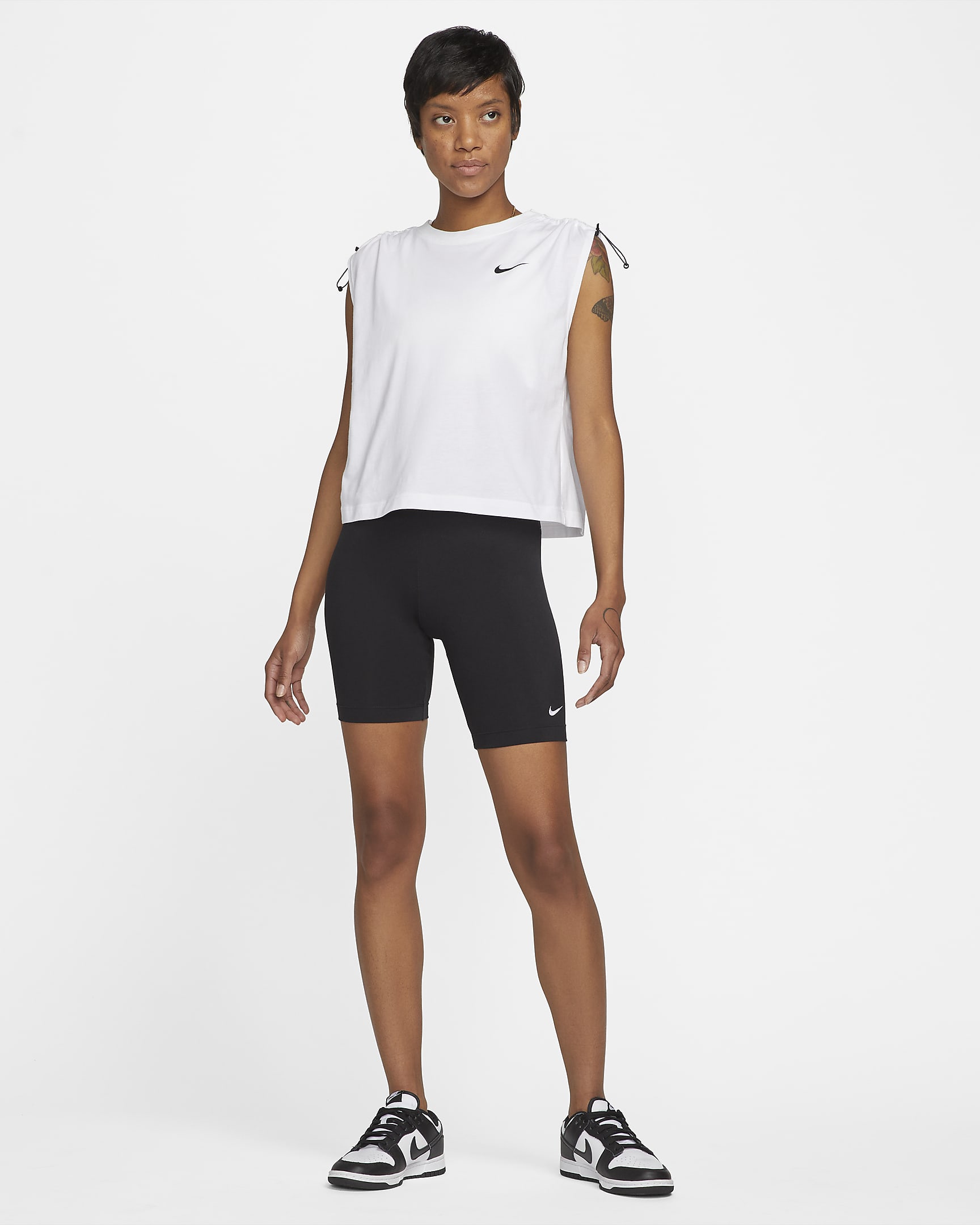 Nike Sportswear Dri-FIT Essential Women's Tank Top - White/Black