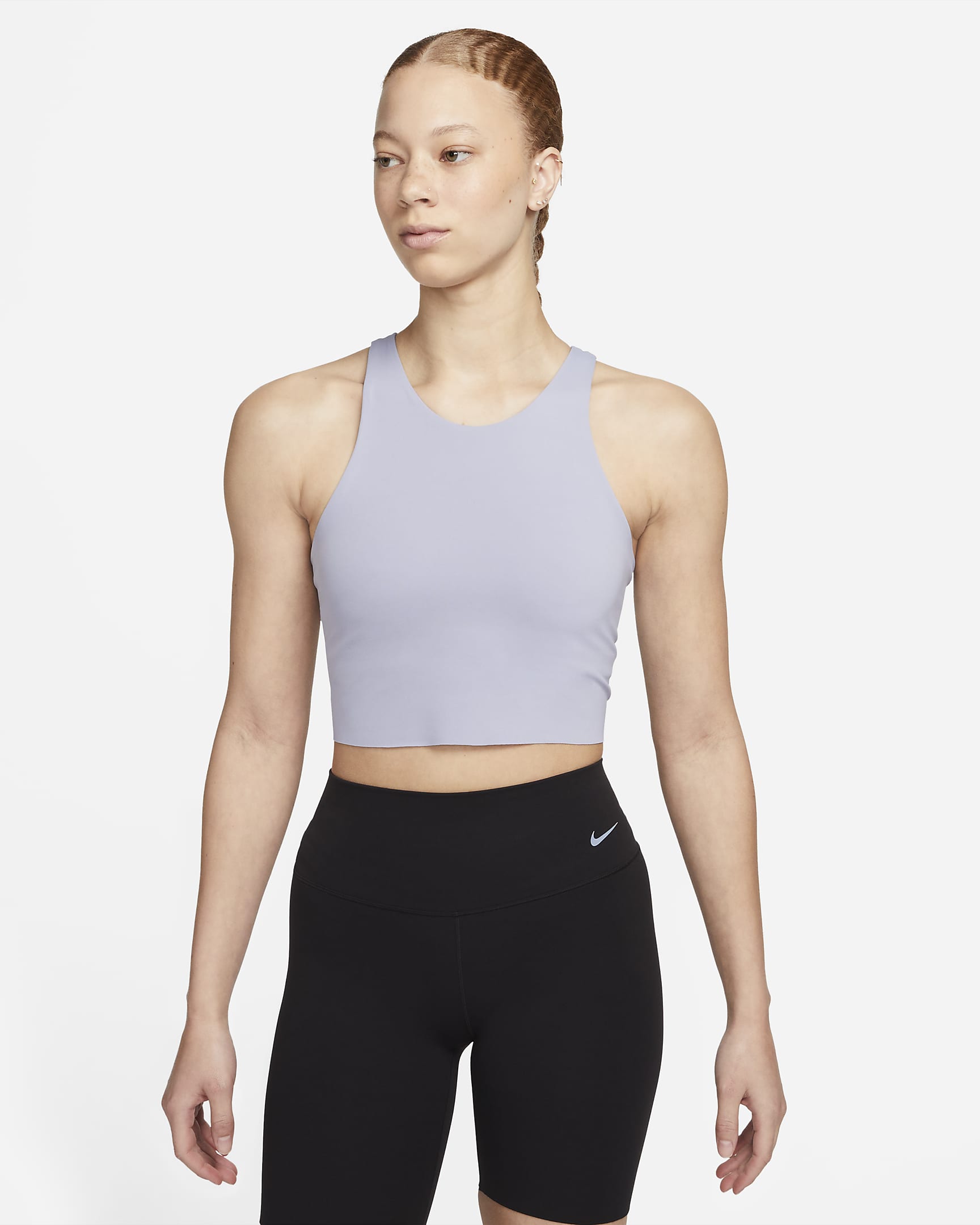 Nike Yoga Dri-FIT Luxe Women's Shelf-Bra Cropped Tank. Nike NL