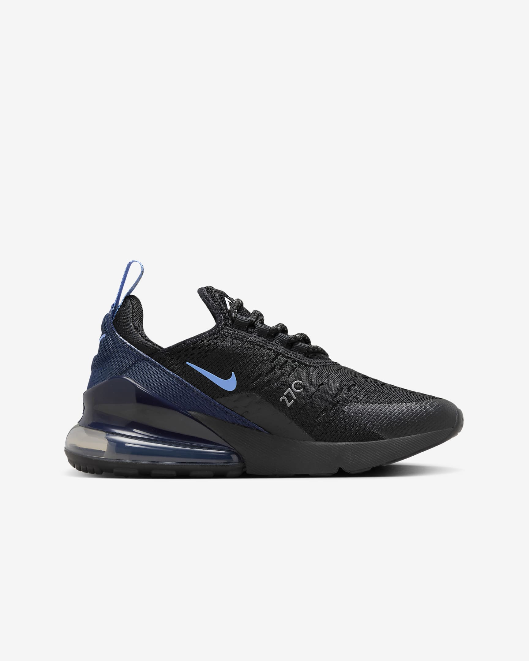 Nike Air Max 270 Older Kids' Shoes - Black/Midnight Navy/Smoke Grey/Royal Pulse