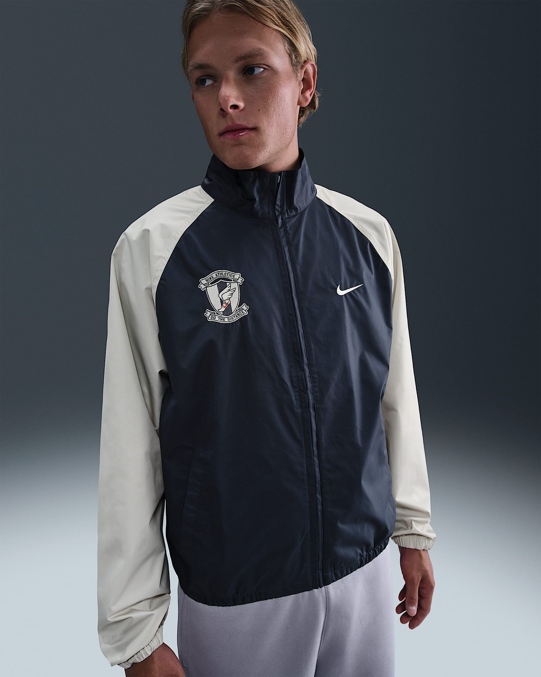 Nike Club Men's Woven Jacket - Thunder Blue/Light Bone/Sail