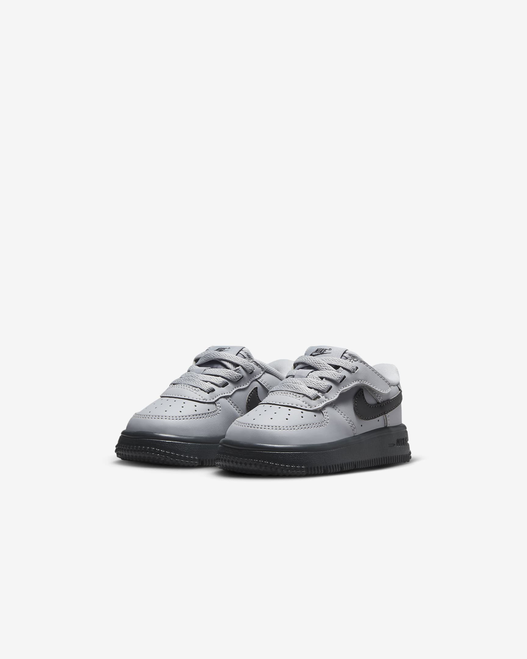 Nike Force 1 Low EasyOn Baby/Toddler Shoes - Wolf Grey/Dark Smoke Grey