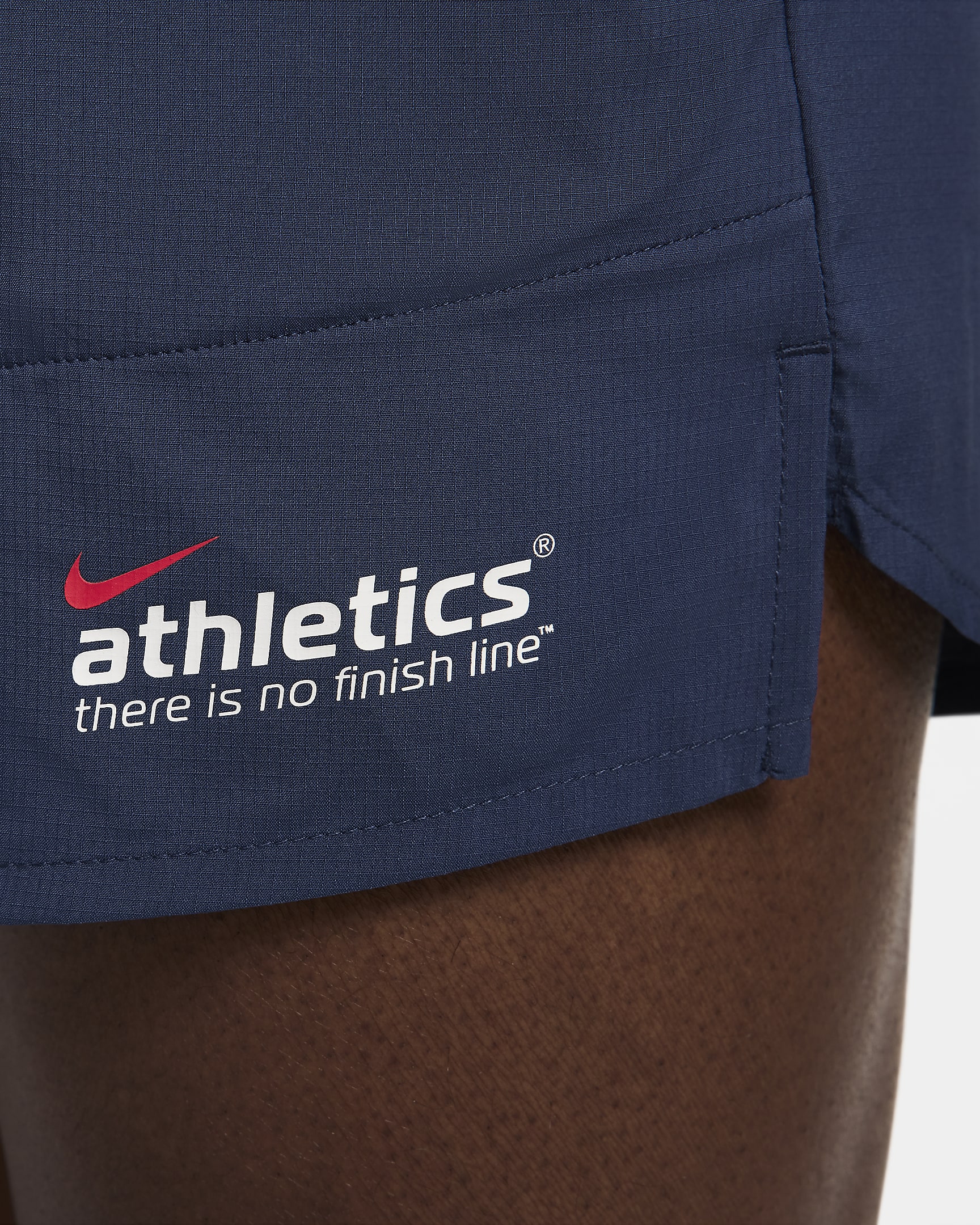 Nike Stride Men's Dri-FIT 13cm (approx.) Brief-Lined Running Shorts - Midnight Navy/University Gold/Sail