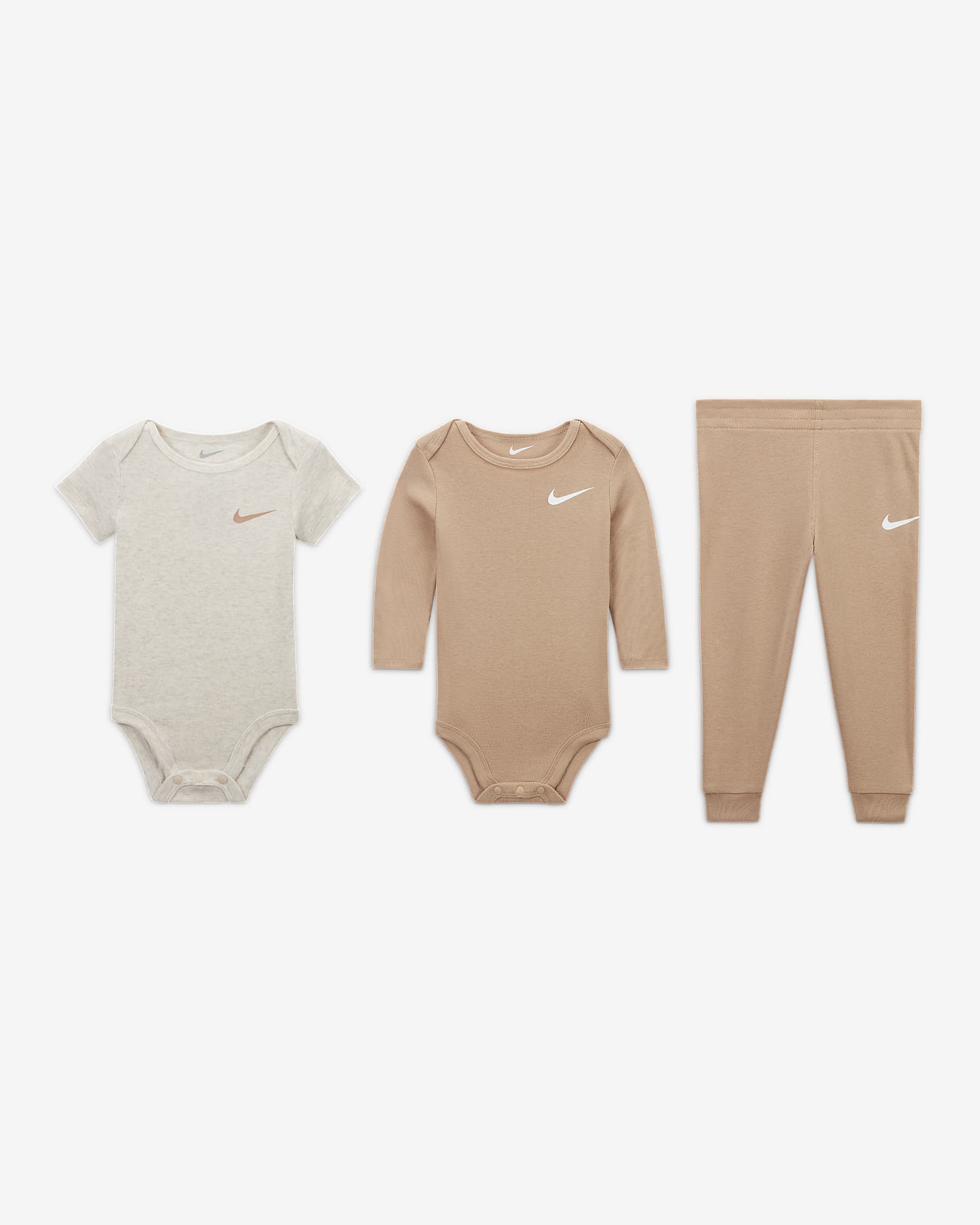 Nike Baby Essentials Baby (0-9M) 3-Piece Pants Set - Hemp