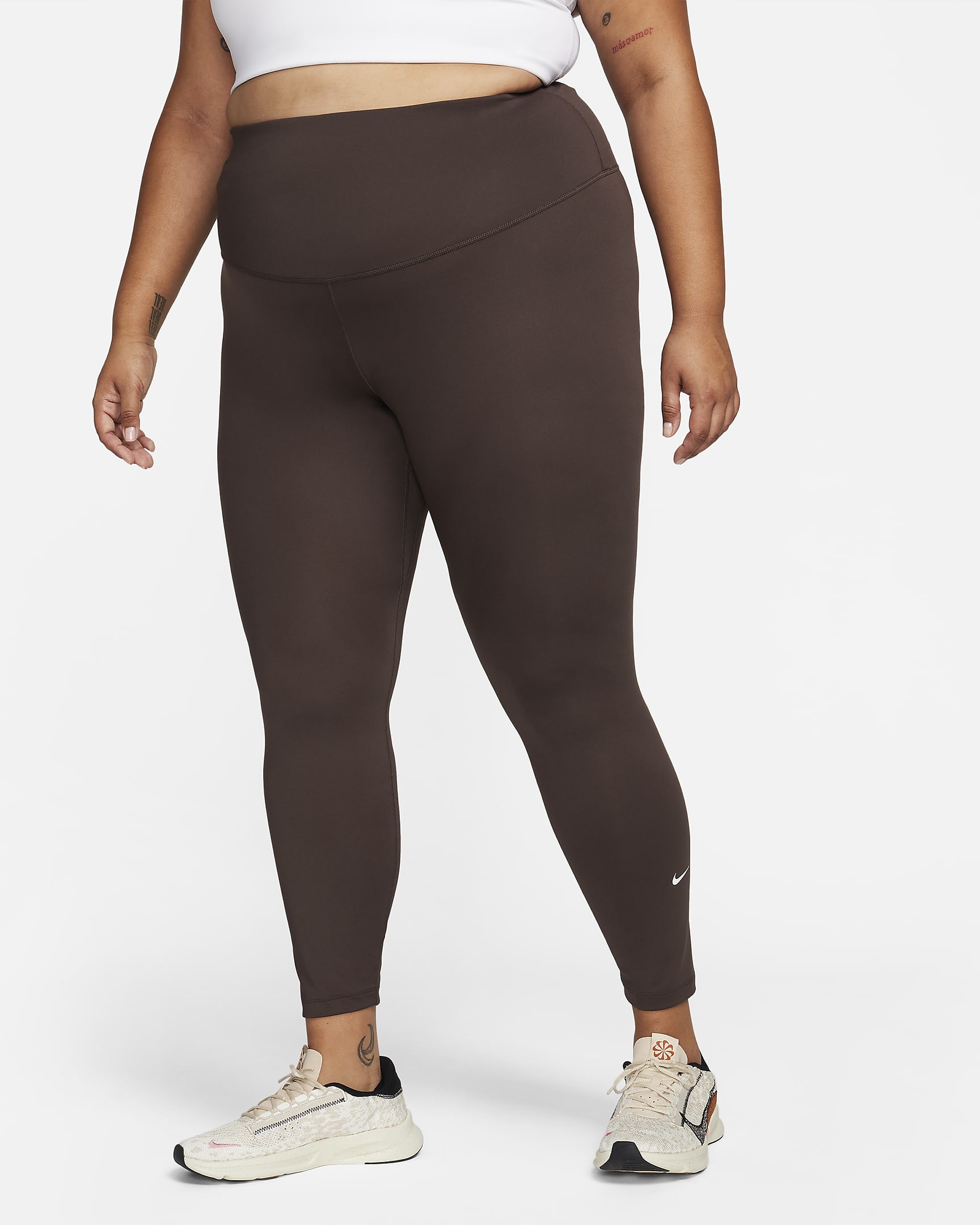 Nike One Womens High Rise Leggings Plus Size Nike Si