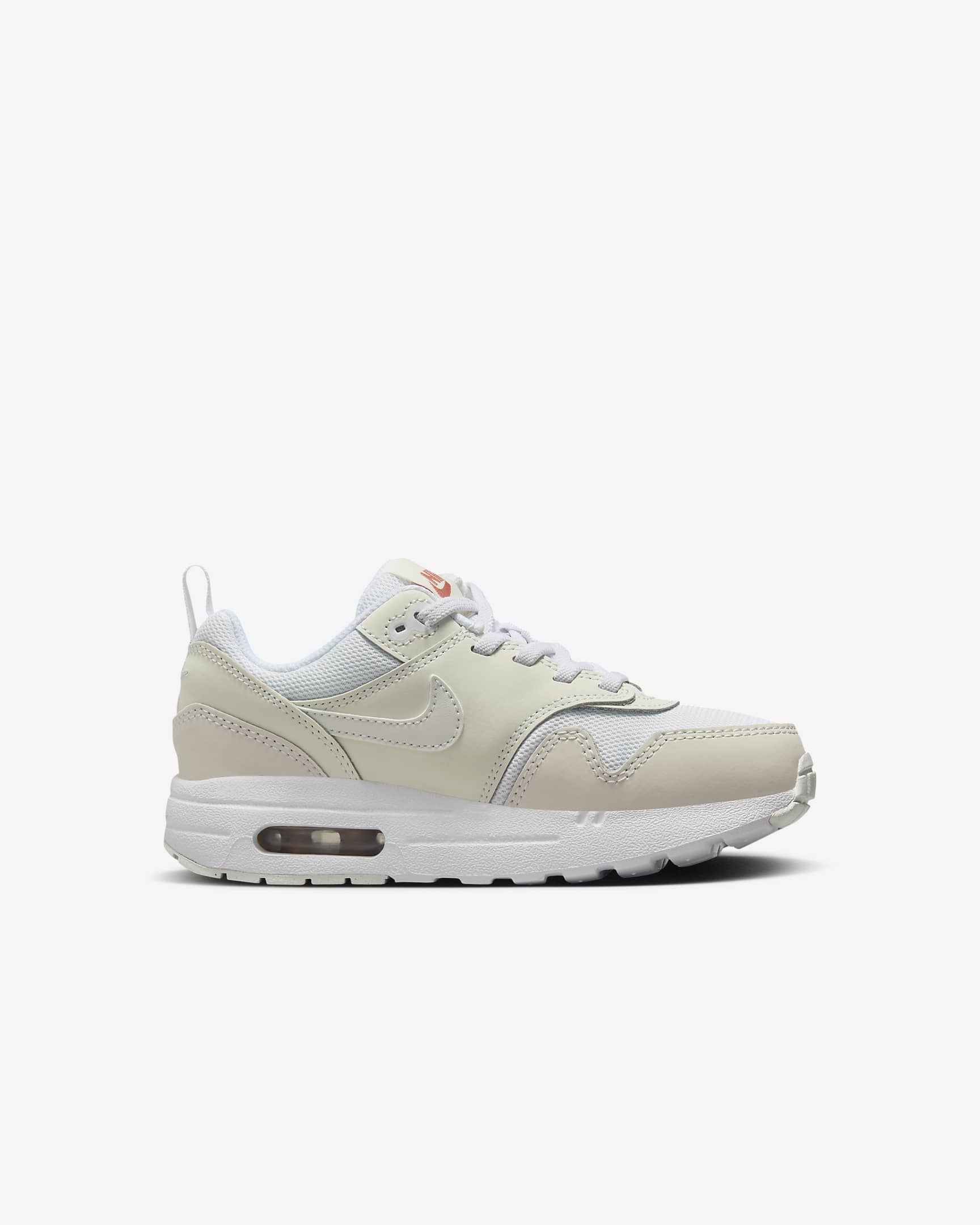 Calzado para niños de preescolar Nike Air Max 1 SE EasyOn - Blanco/Blanco cumbre/Rosa tierra/Multicolor