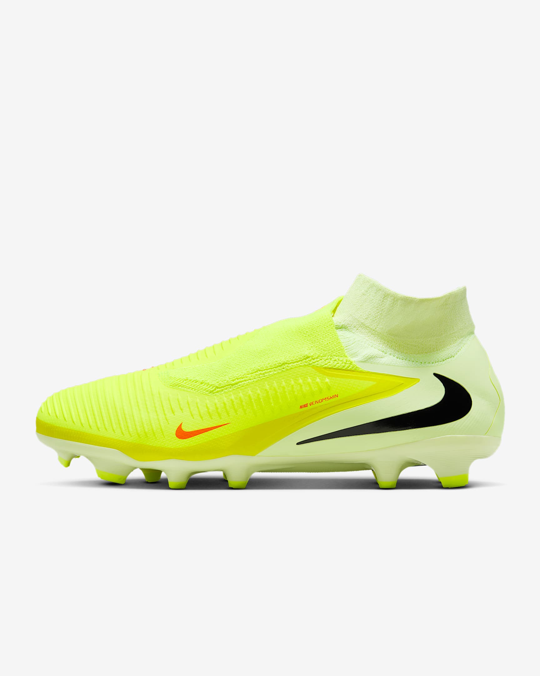 Nike Phantom 6 High Pro Firm-Ground Football Boot - Hyper Crimson/Limelight/Black