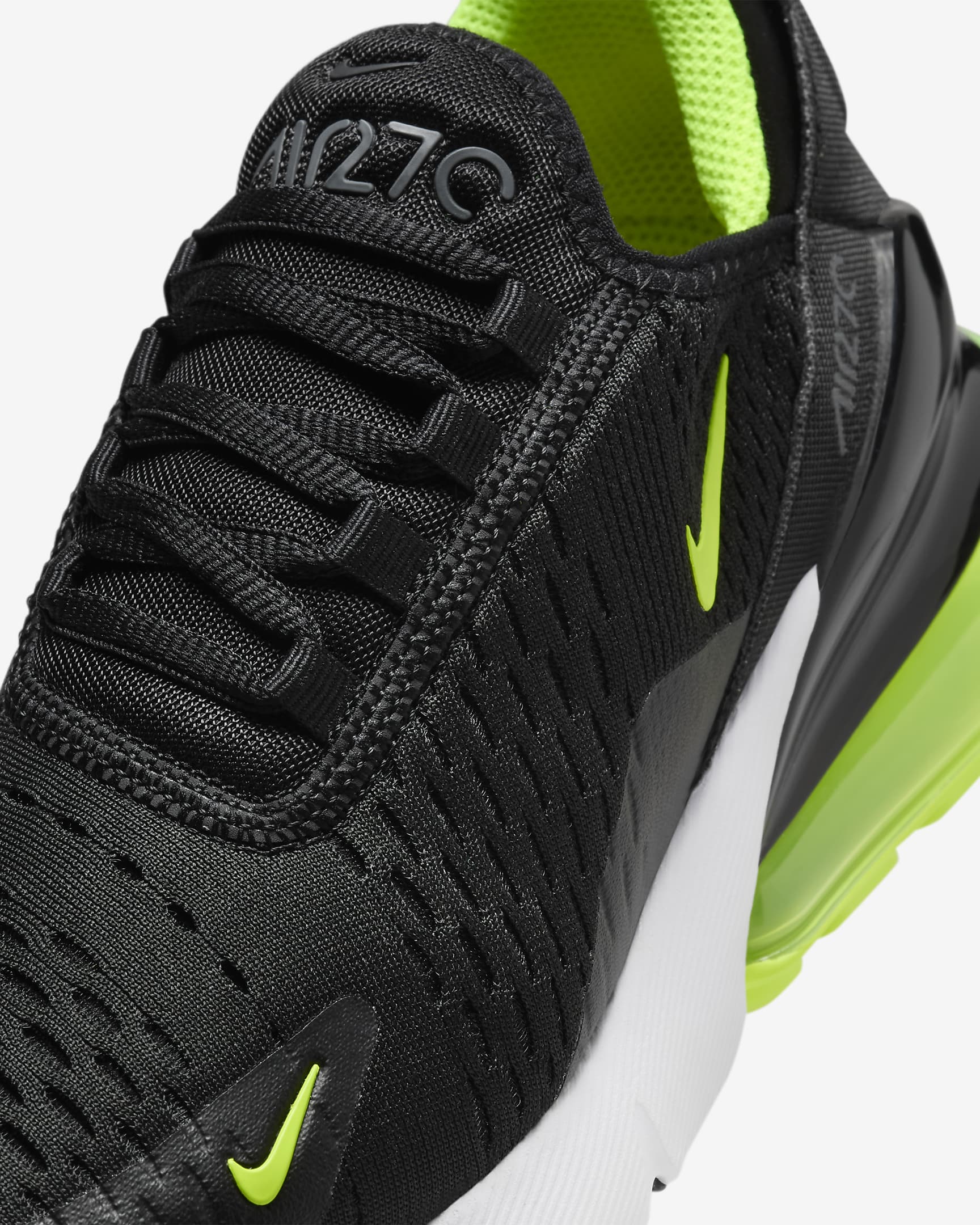 Chaussure Nike Air Max 270 pour ado - Noir/Lightning/Blanc/Volt