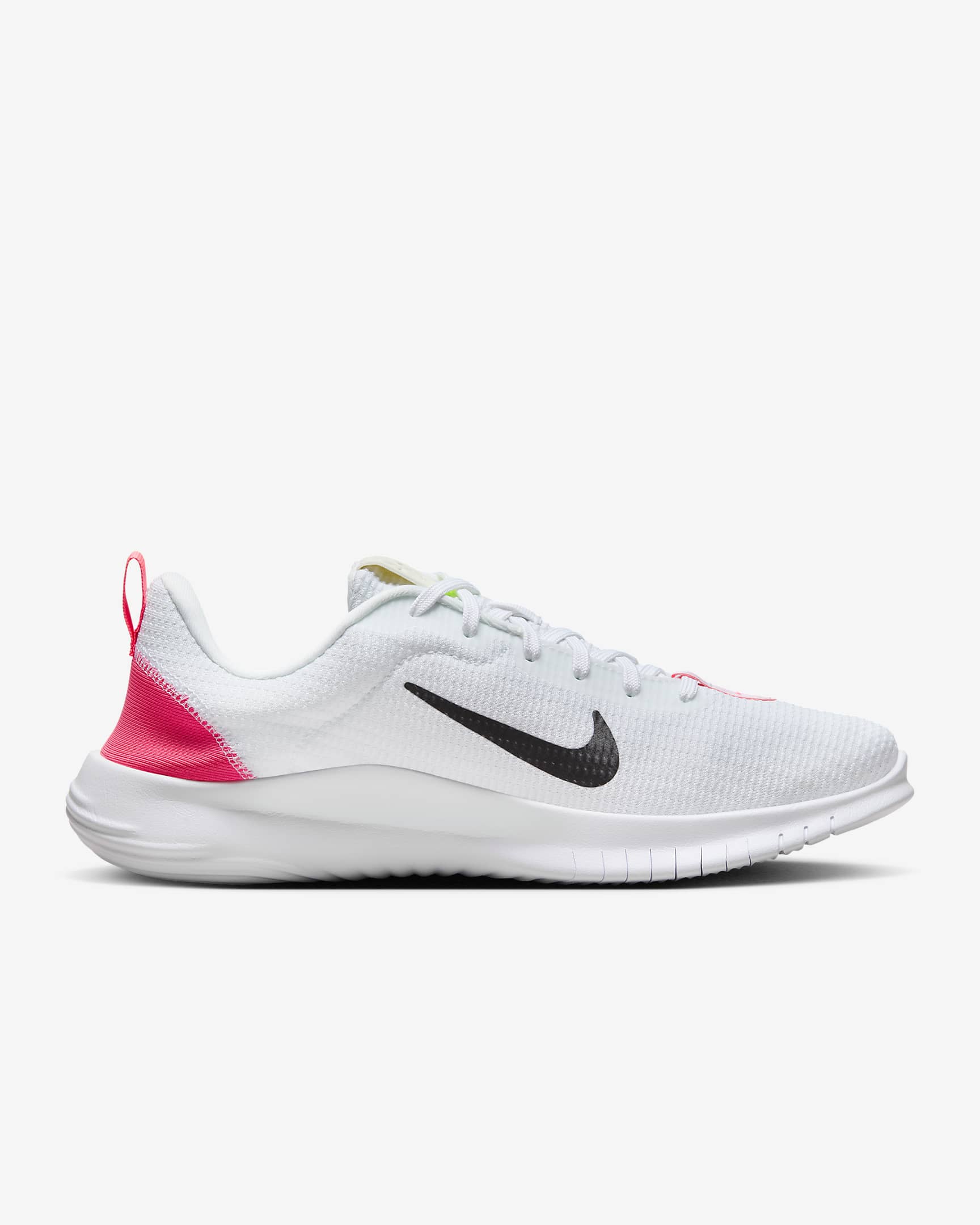 Nike Flex Experience Run 12 Straßenlaufschuh für Damen - Weiß/Hot Punch/Volt/Schwarz