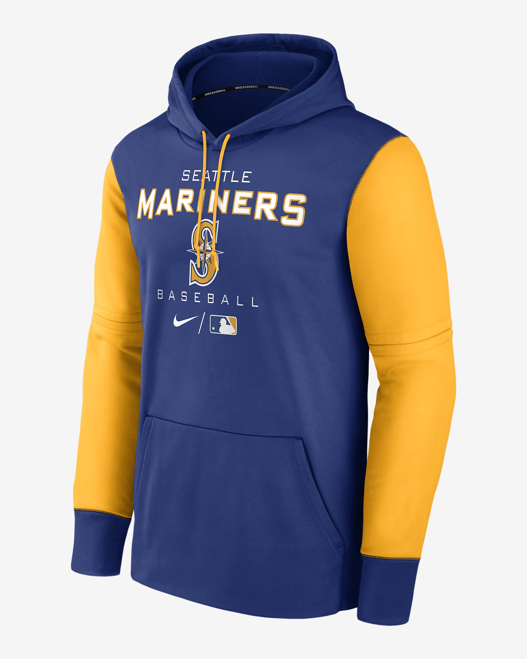 Nike Therma Team (MLB Seattle Mariners) Men's Pullover Hoodie.