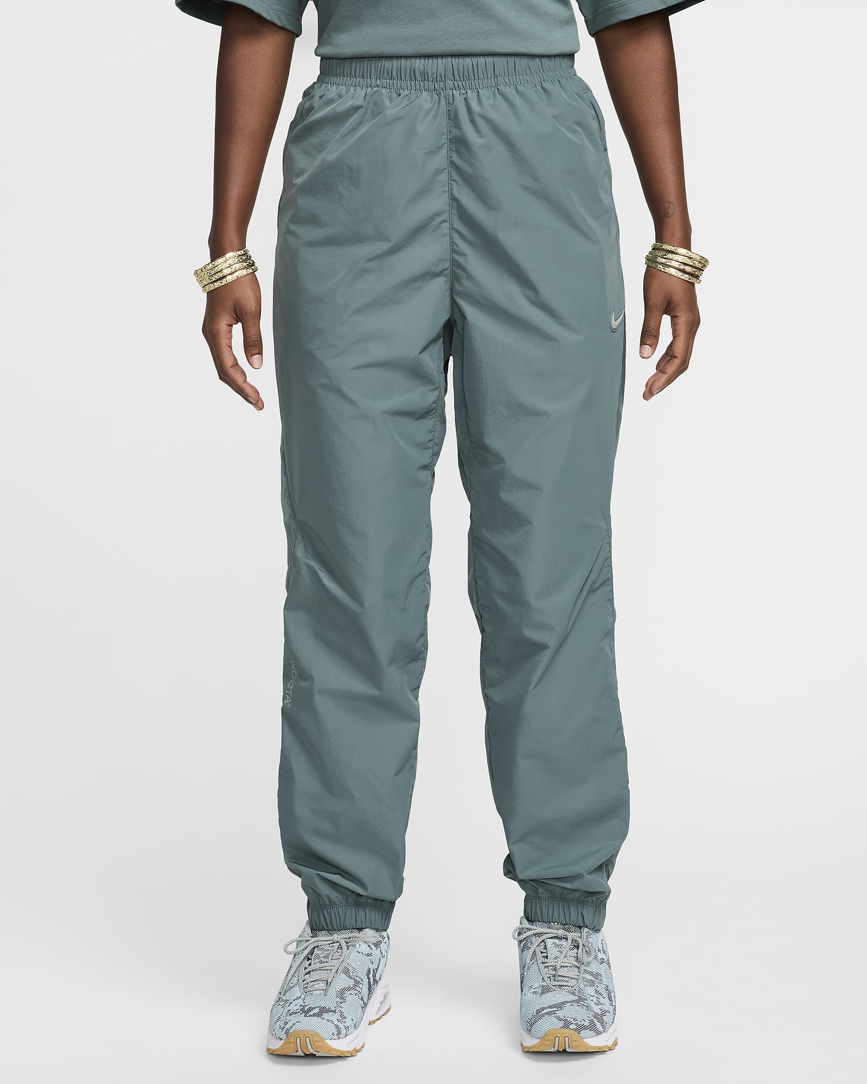 NOCTA Northstar Nylon Tracksuit Bottoms - Mineral Slate/Faded Spruce/Mica Green